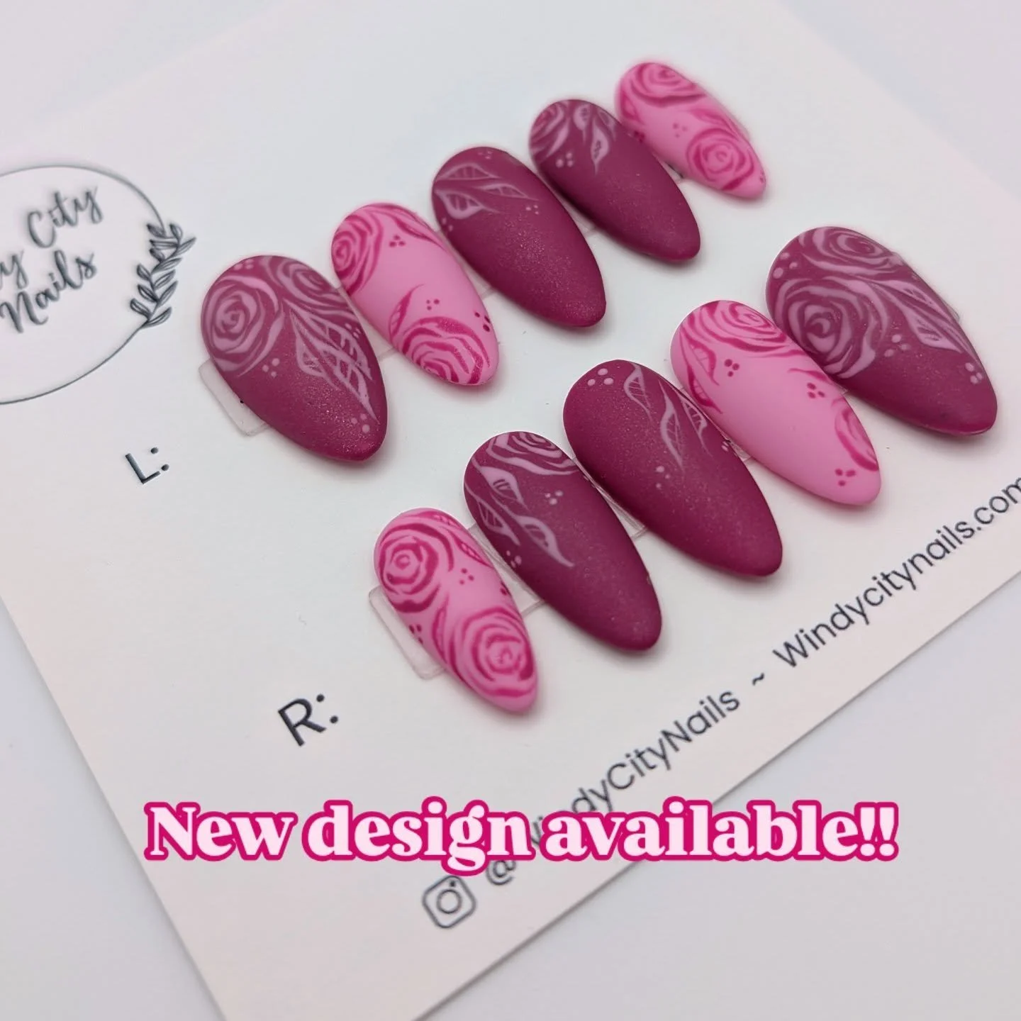 This one's called Flirt Alert and I just added this as a new  set, 🔗in my bio!

I'm happy to do this in any color combination you'd like.  Medium length Almond is pictured, these would look amazing in stiletto or Coffin too.

Have questions?  DM me 