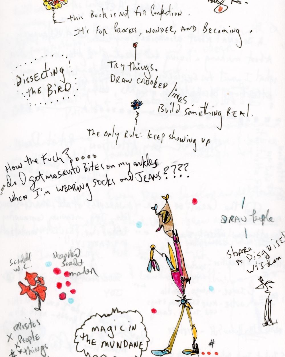 The First Mark in an Empty Notebook