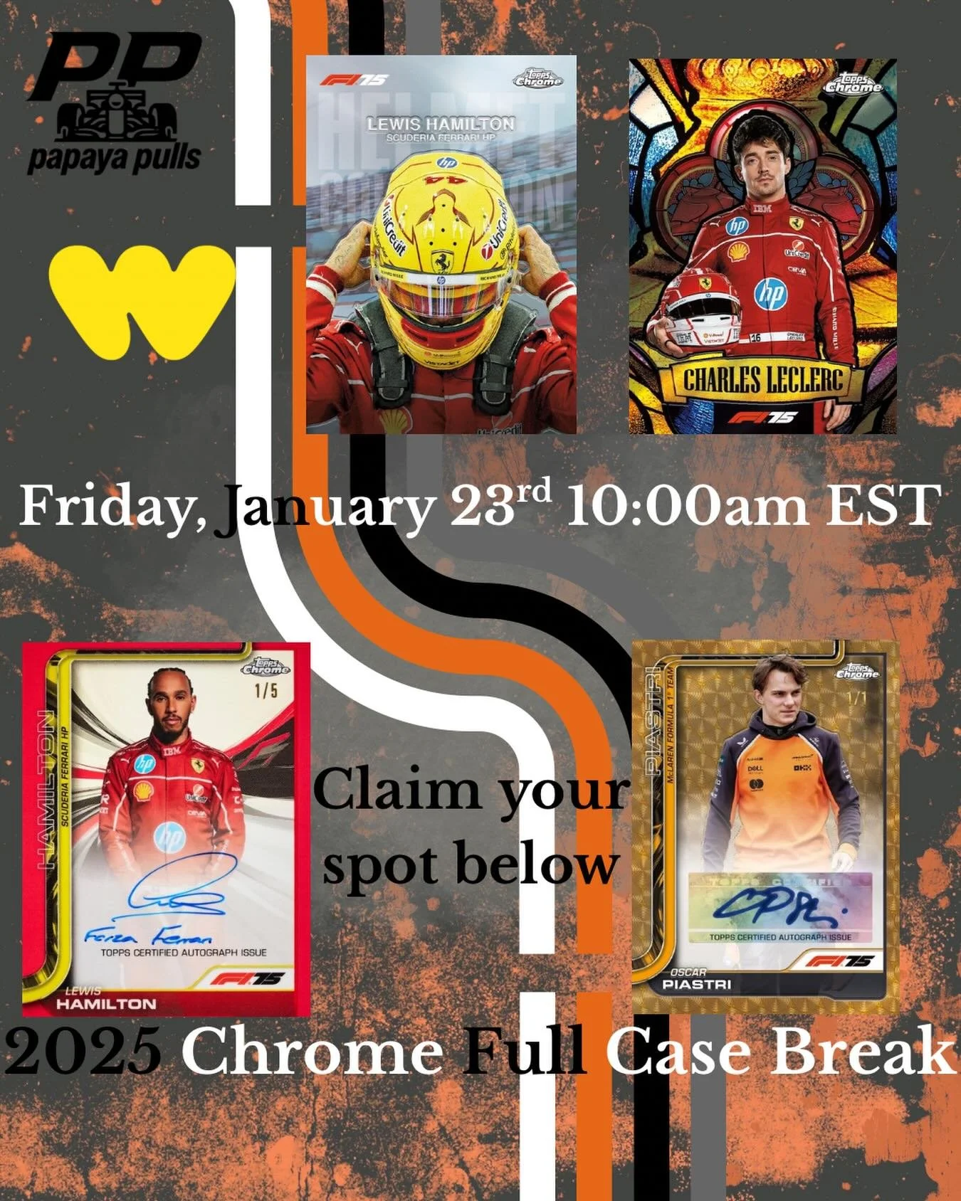 🏁 2025 F1 Chrome is finally HERE. 🏁

Our case break is locked in:
📅 Friday, January 23rd
⏰ 10:00 AM EST

On Whatnot

Spots are live, claim your spot below. Spots not listed have been sold. Free US shipping on all orders over $50.

Alain Prost $40.