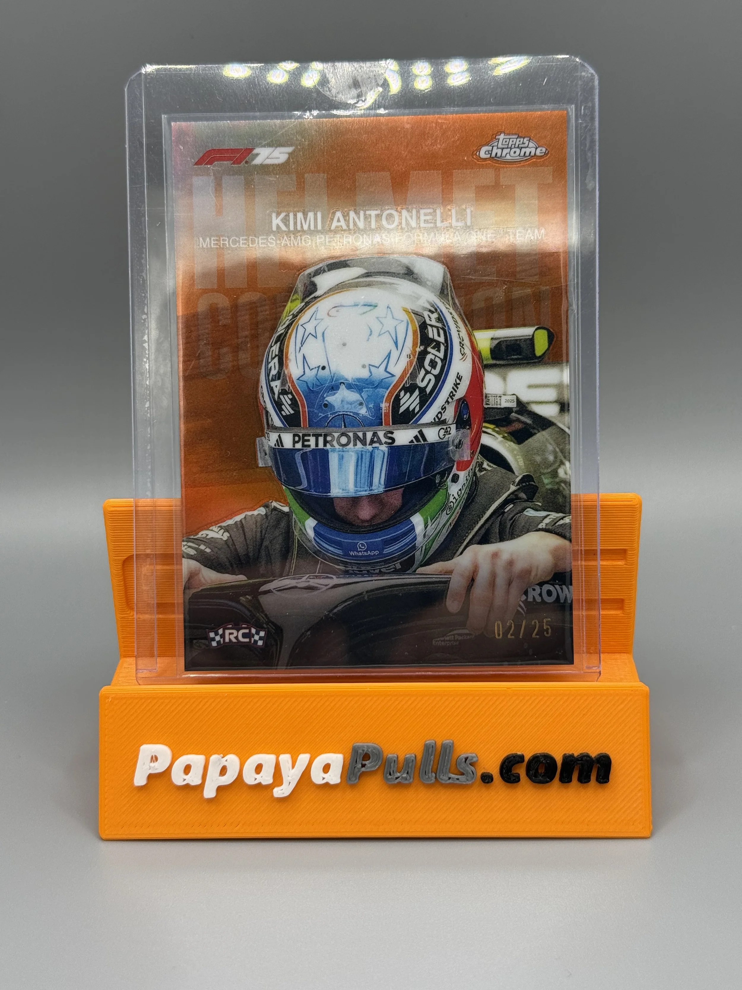 2025 Helmet Collection - Kimi Antonelli Rookie Orange Refractor /25