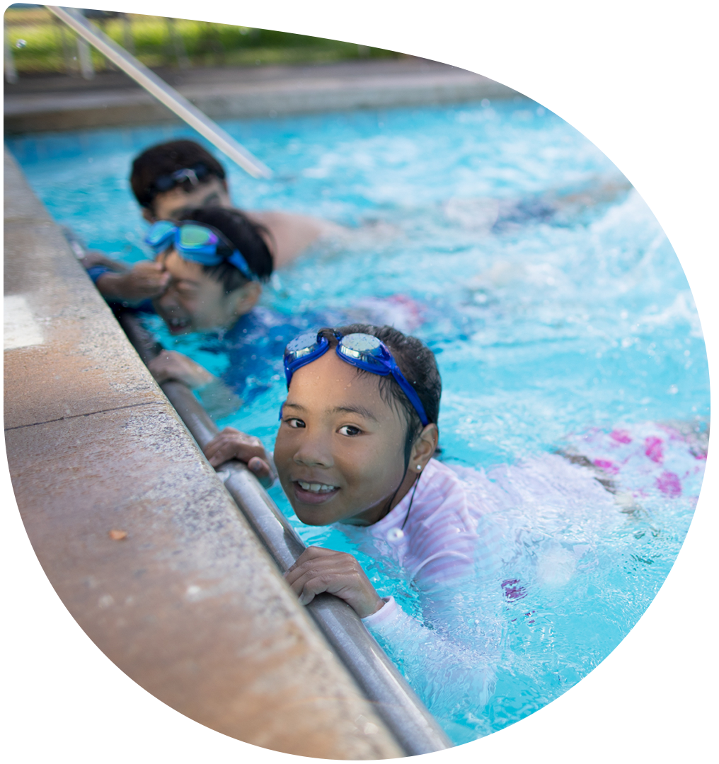Elementary School Students in Hawaii Practice Aquatic Safety Techniques
