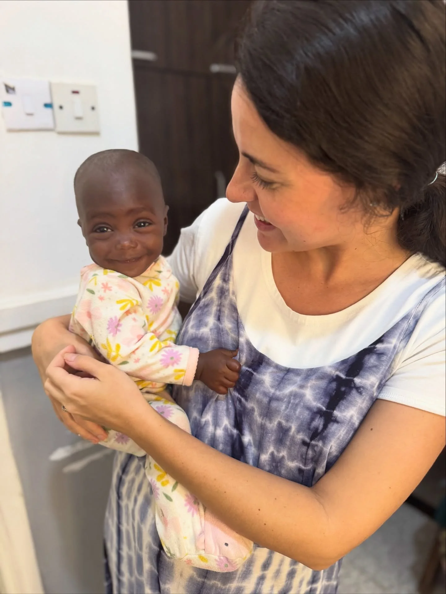 My last day with baby &ldquo;Chiamaka&rdquo; versus one of the first! She was one of our most extreme cases at 4.05 lbs (2.07 kg) at 6 months old after the loss of her mama! Chiamaka lives with her twin sister and her grandmother now and has more tha