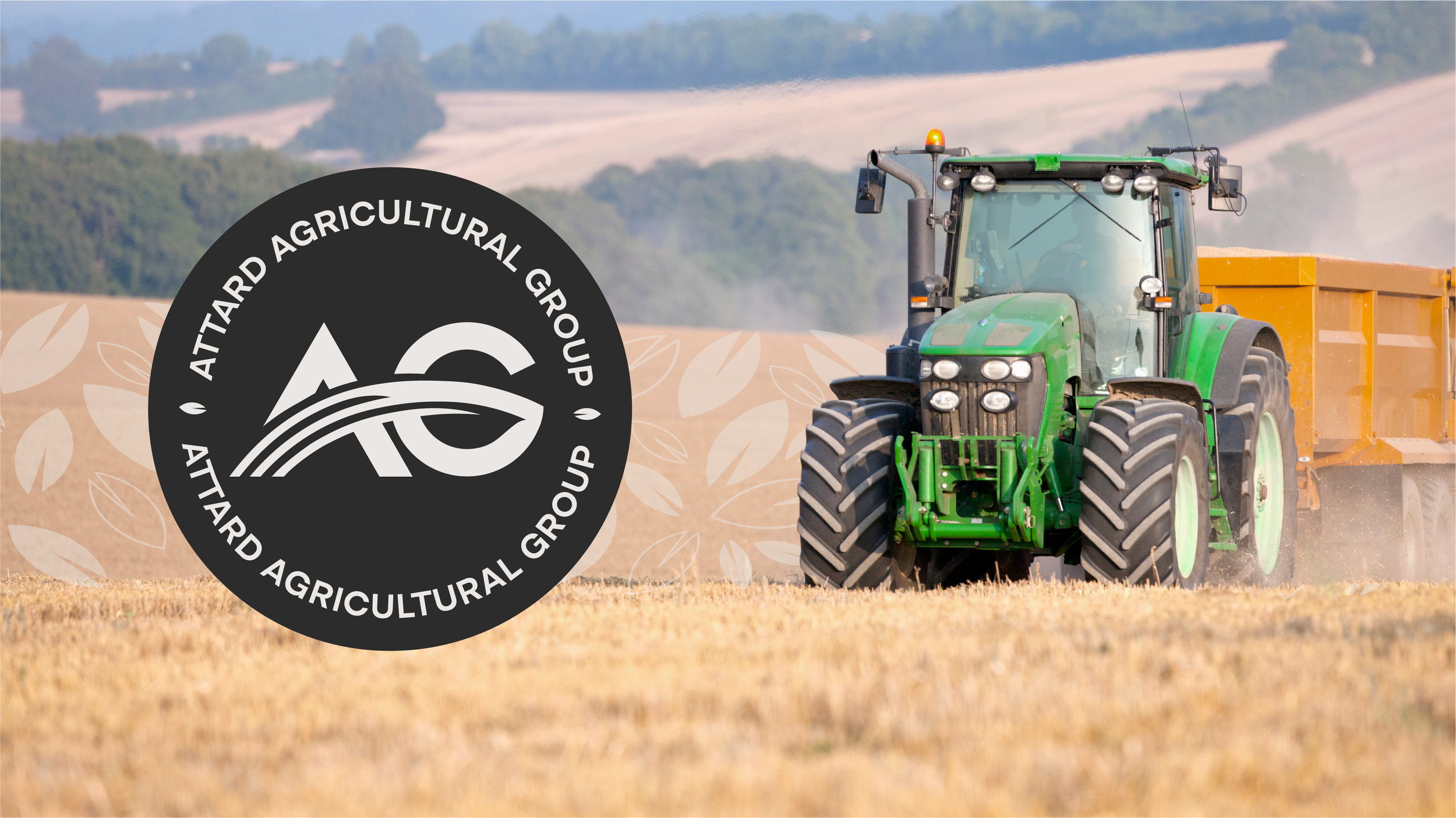 Two collared polo shirts, one blue and one green, with white buttons and a white logo on the left side of the chest. The logo features a stylized arrow and curved lines.