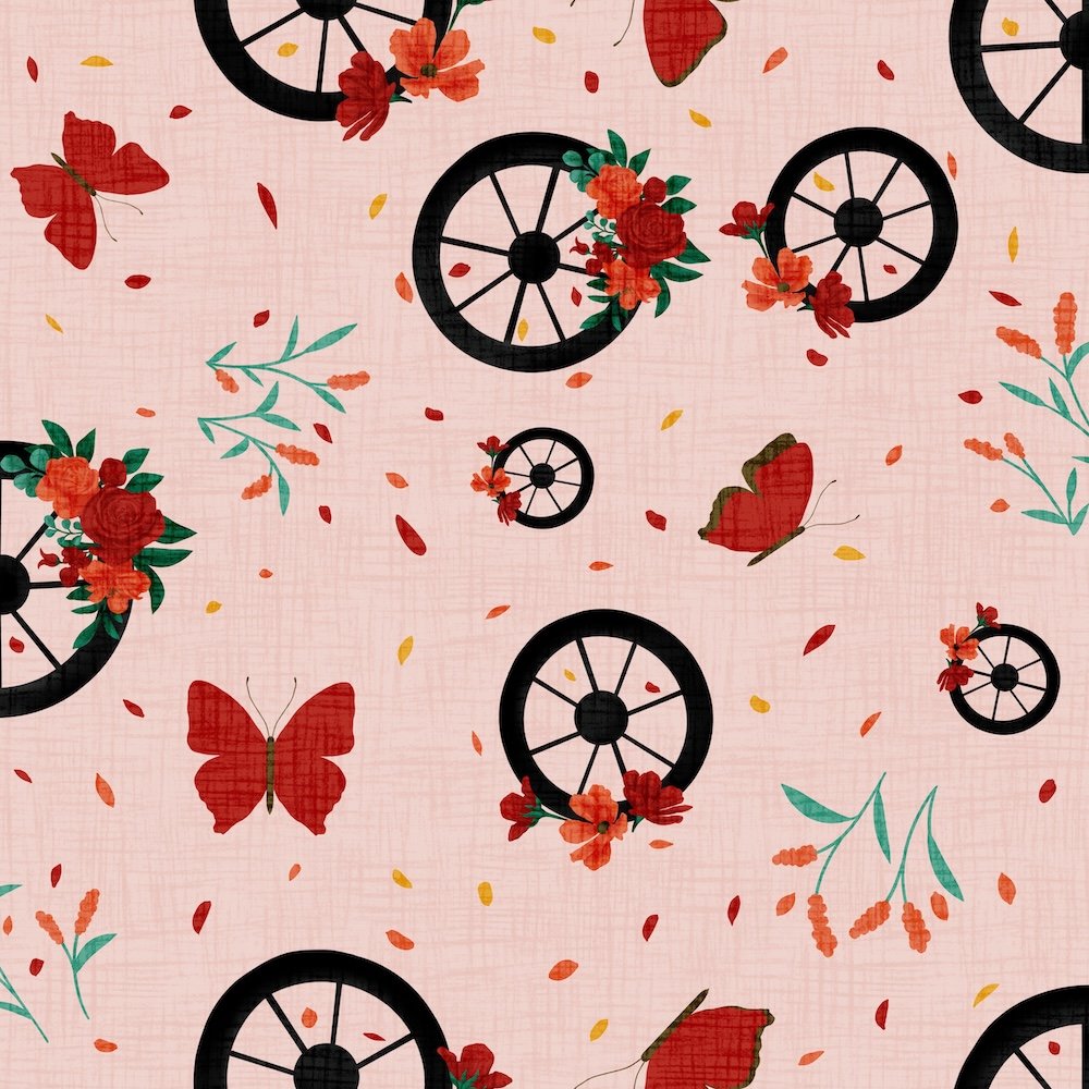 Wheel Bouquets-Red AC25-B28