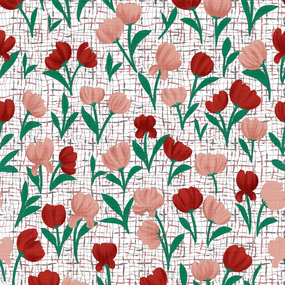 Happy Blooms-Red AC25-B29