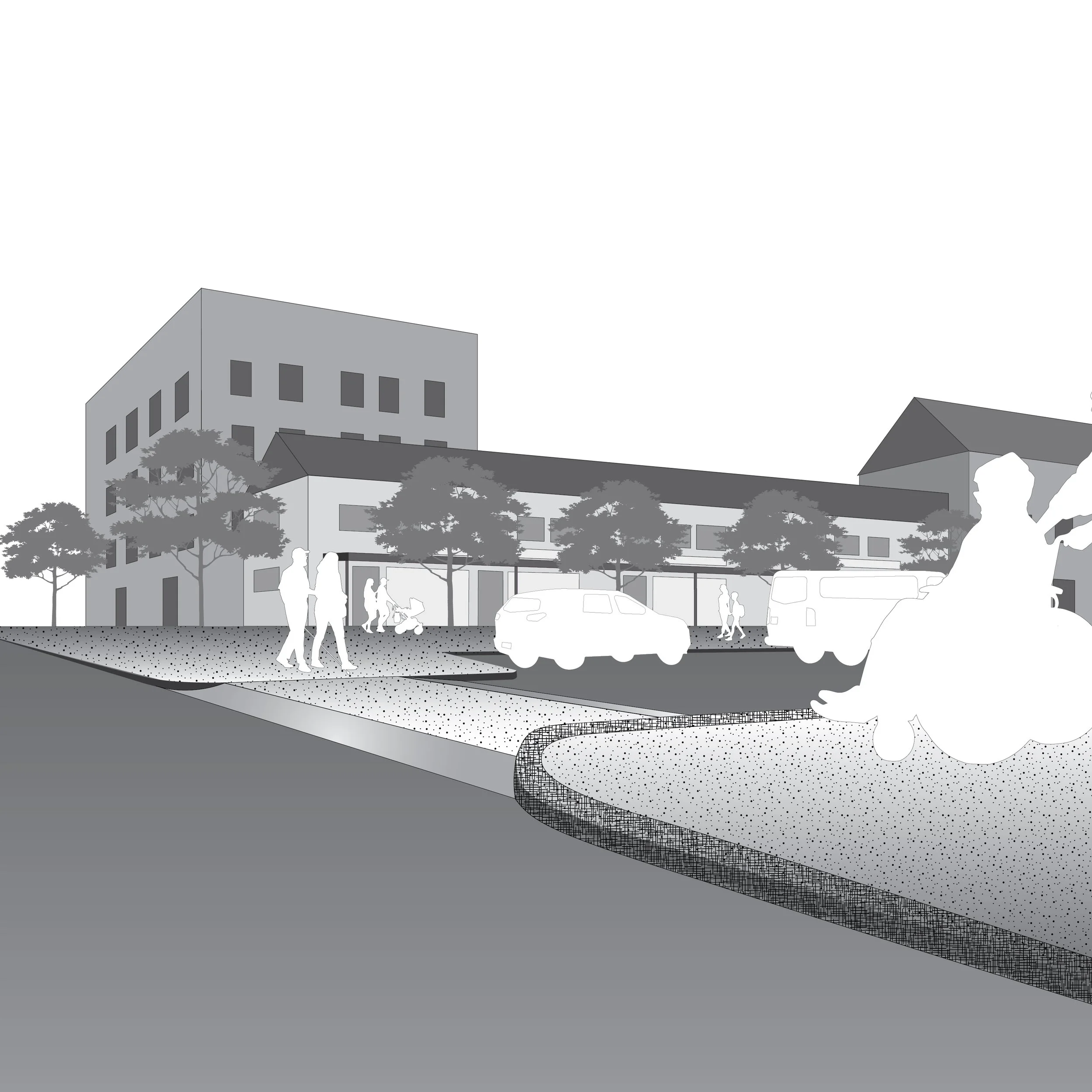 Illustrations for the On-Street Healthy Streets Tool