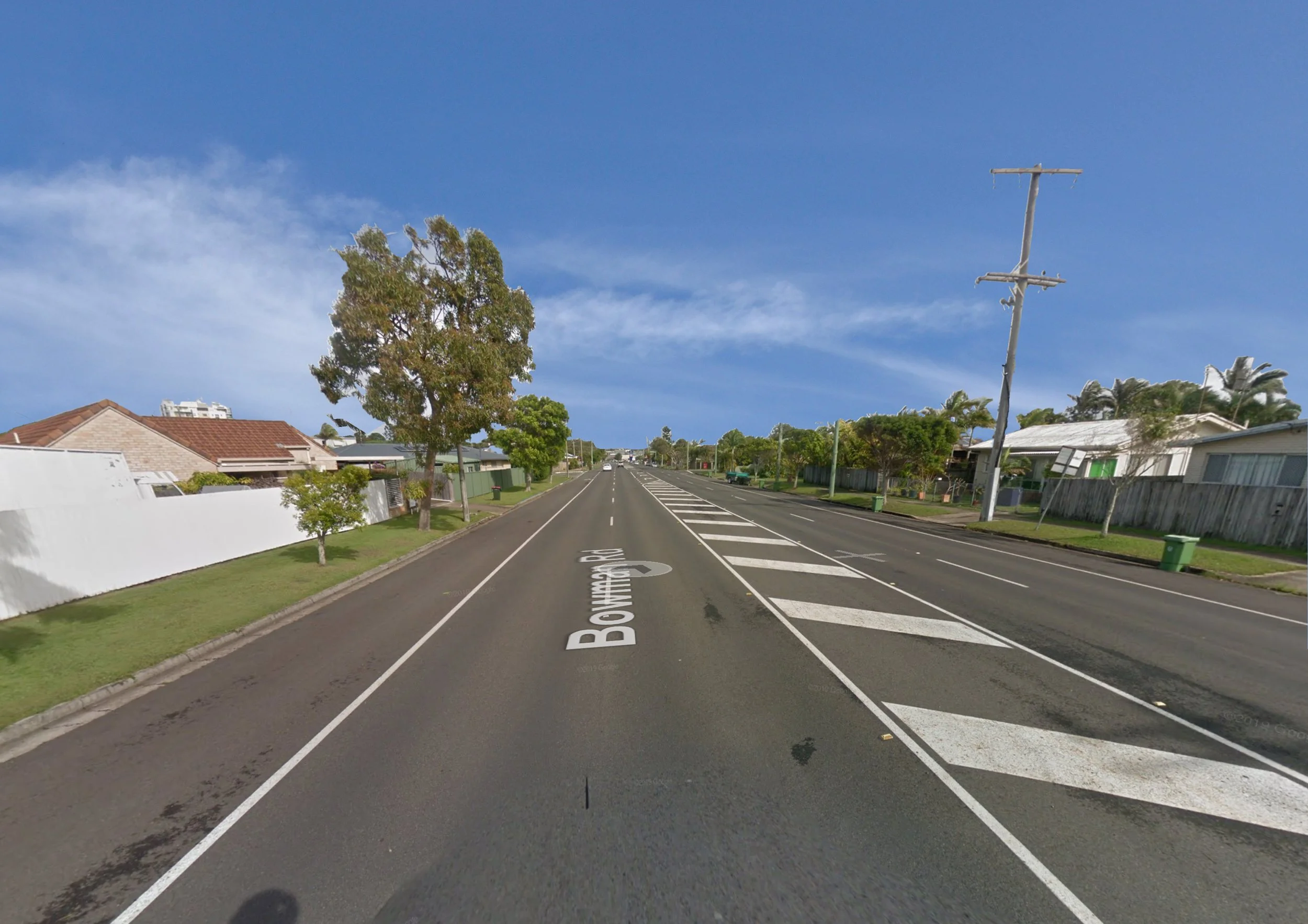 Existing view Bowman Rd, Caloundra