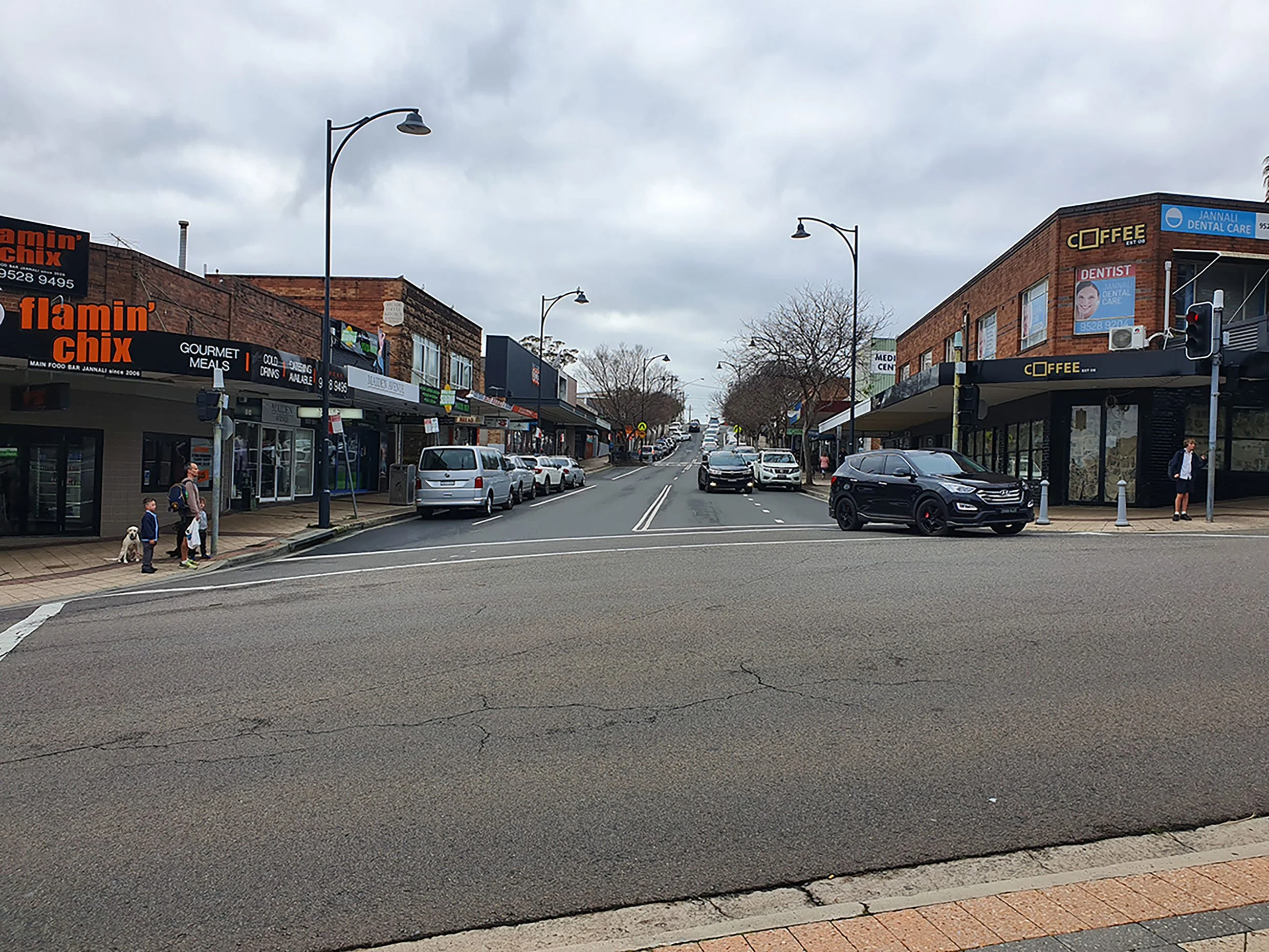 Existing view of Box Road, Jannali