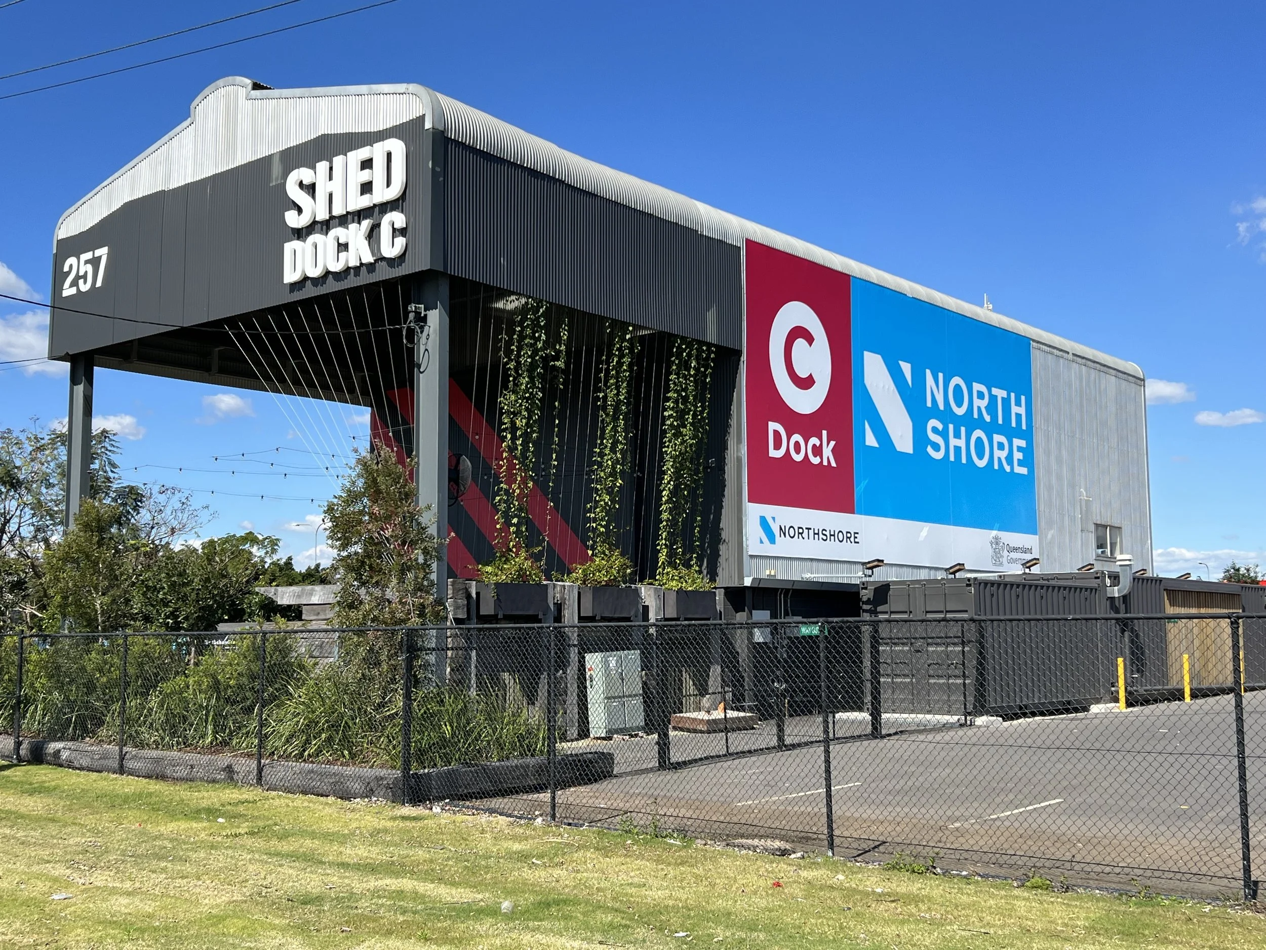 Identity Signage for The Shed and Dock Signage