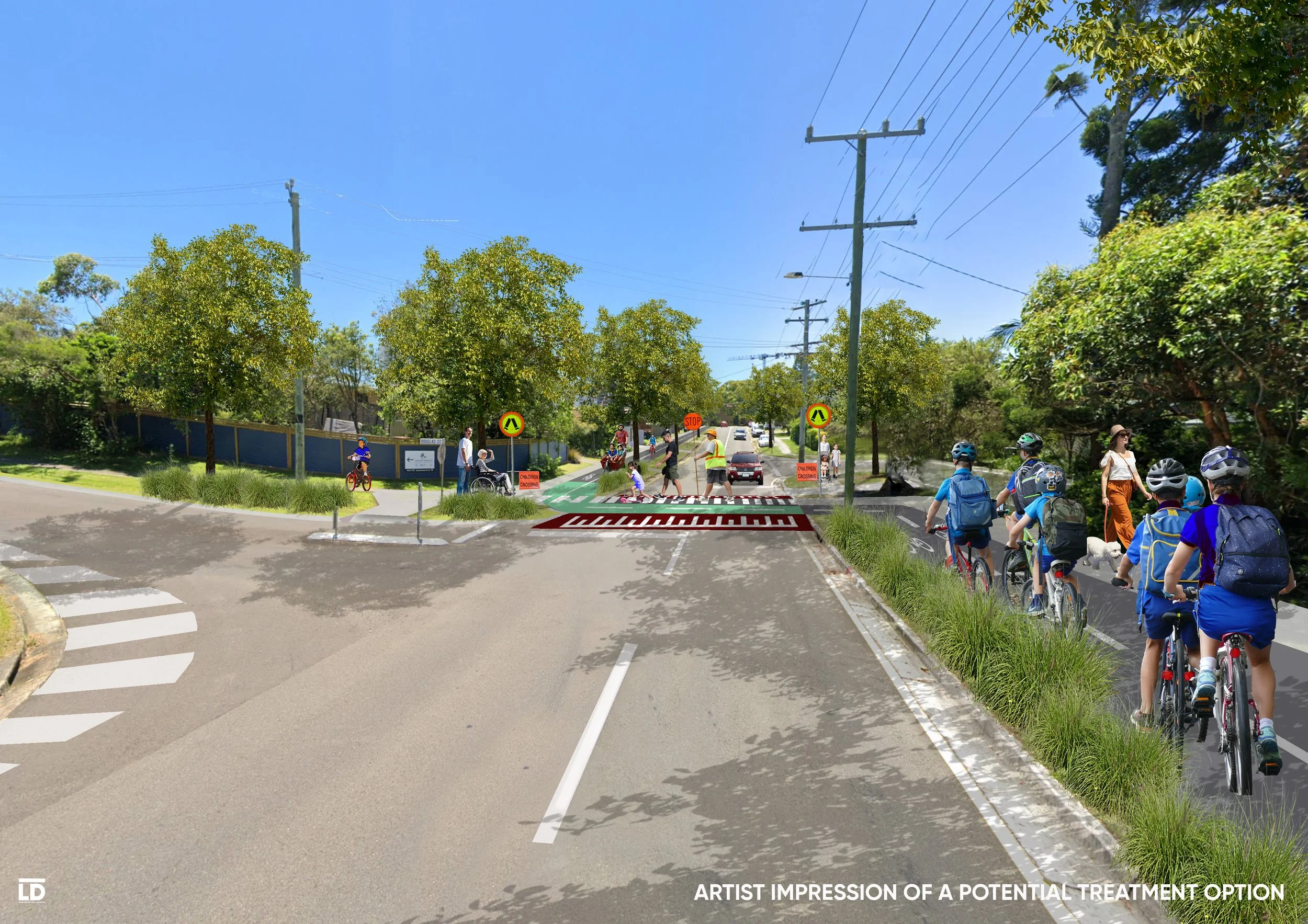 Artist Impression- Proposed view Goonawarra Dr, Mooloolaba
