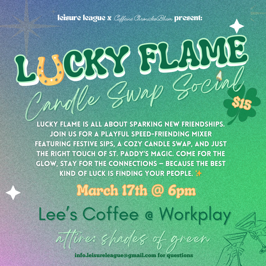 Lucky Flame Candle Swap Social 🍀