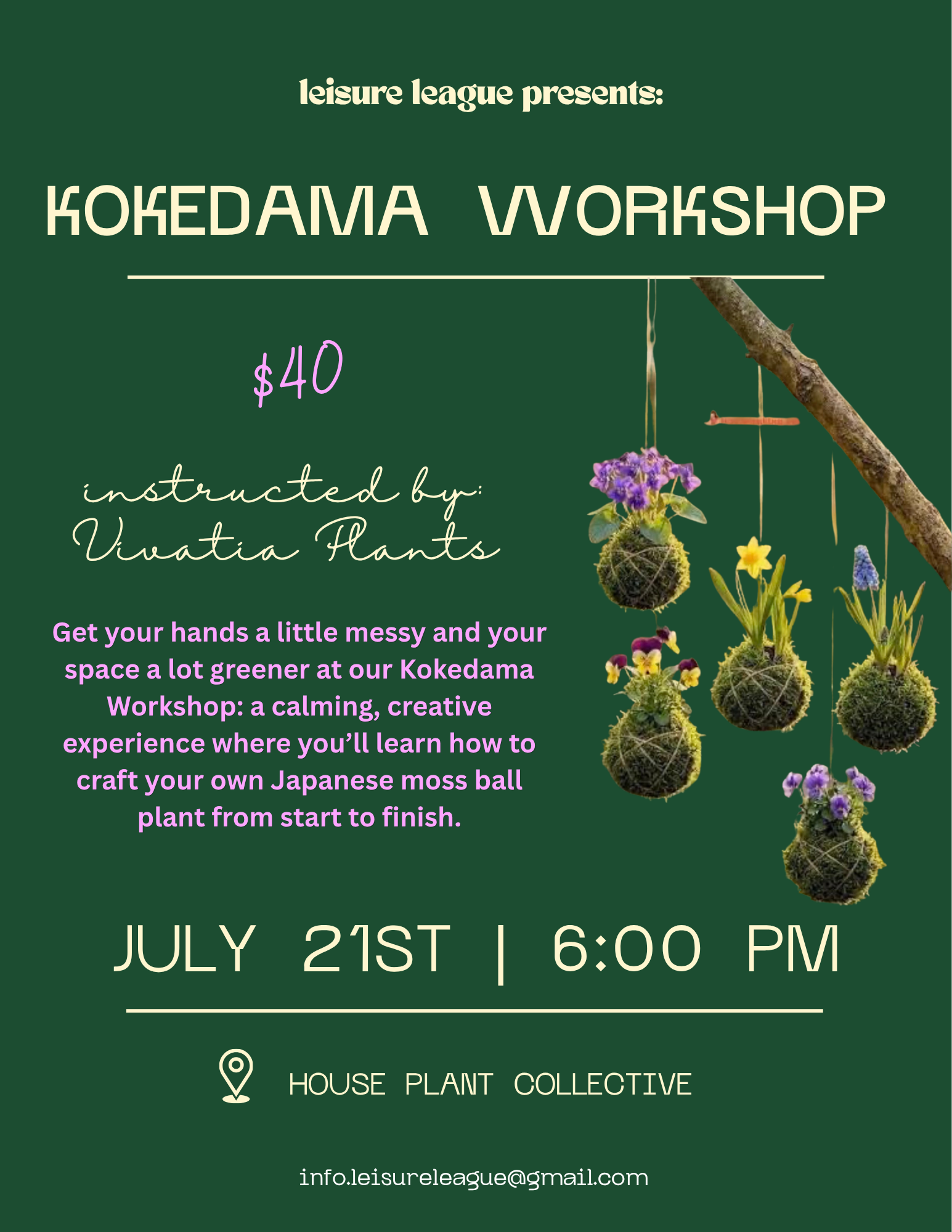 Kokedama Workshop🌱