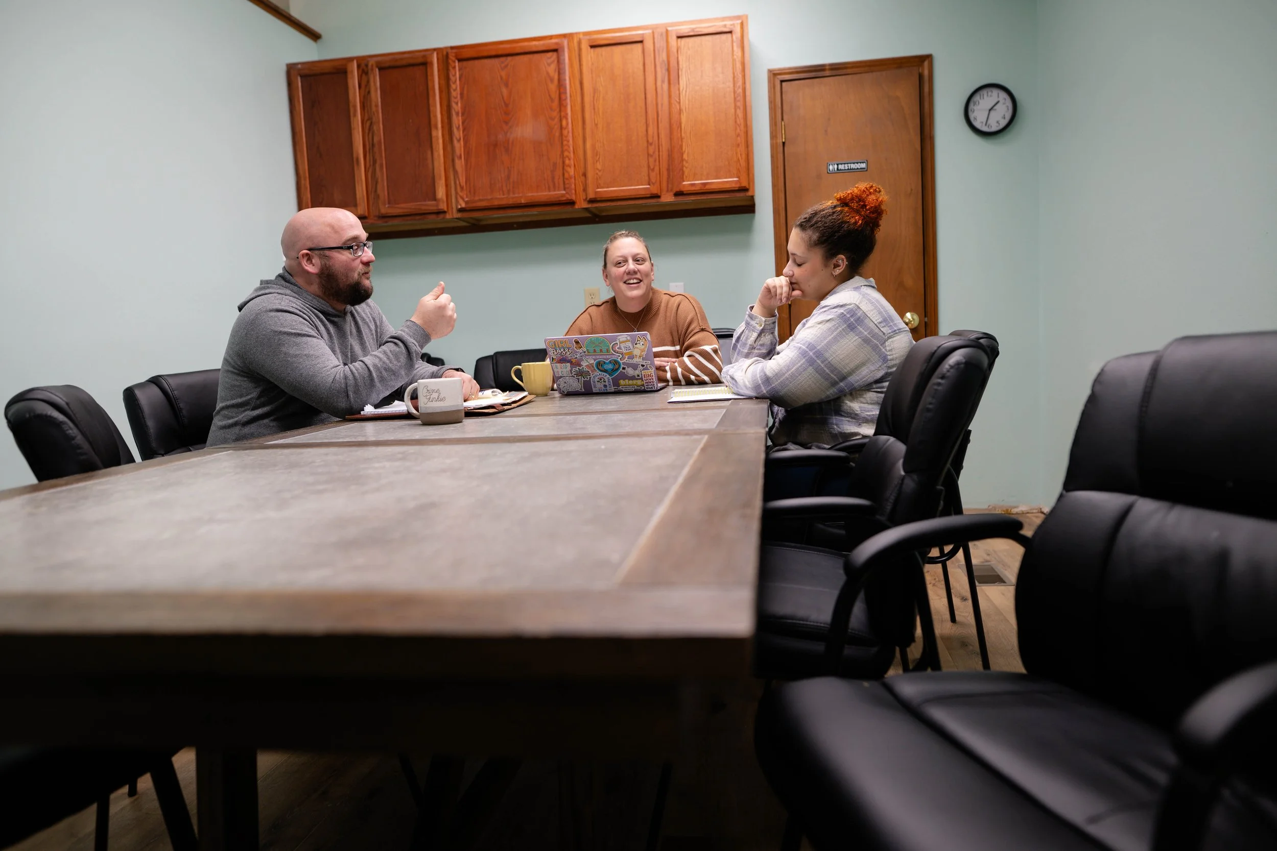 Conference room rental at MindSpace Collective for collaborative work, counseling groups, and professional meetings in Bloomington.