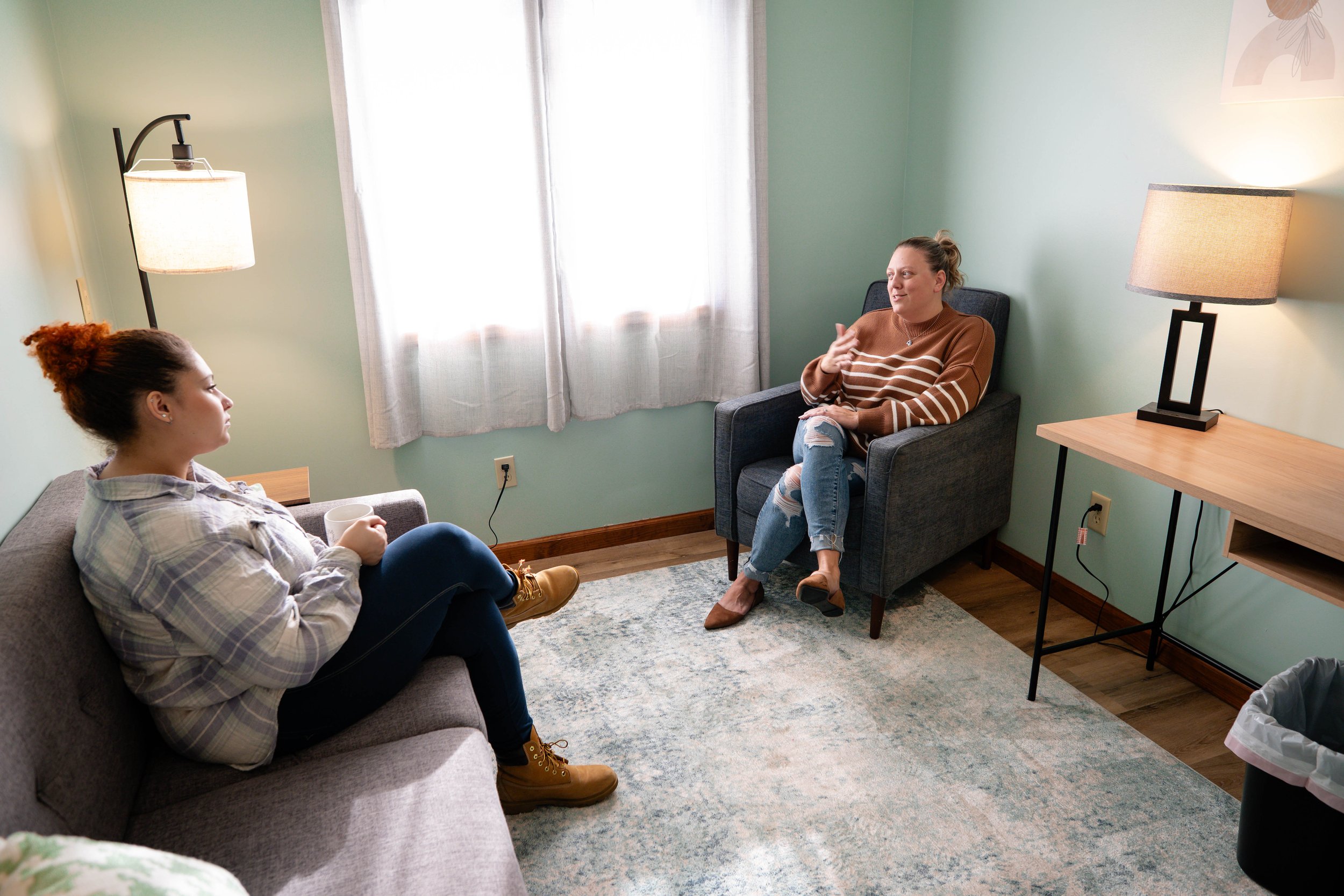 Private office for rent at MindSpace Collective in Bloomington, ideal for therapists, wellness providers, and professionals needing flexible day, week, or monthly office space