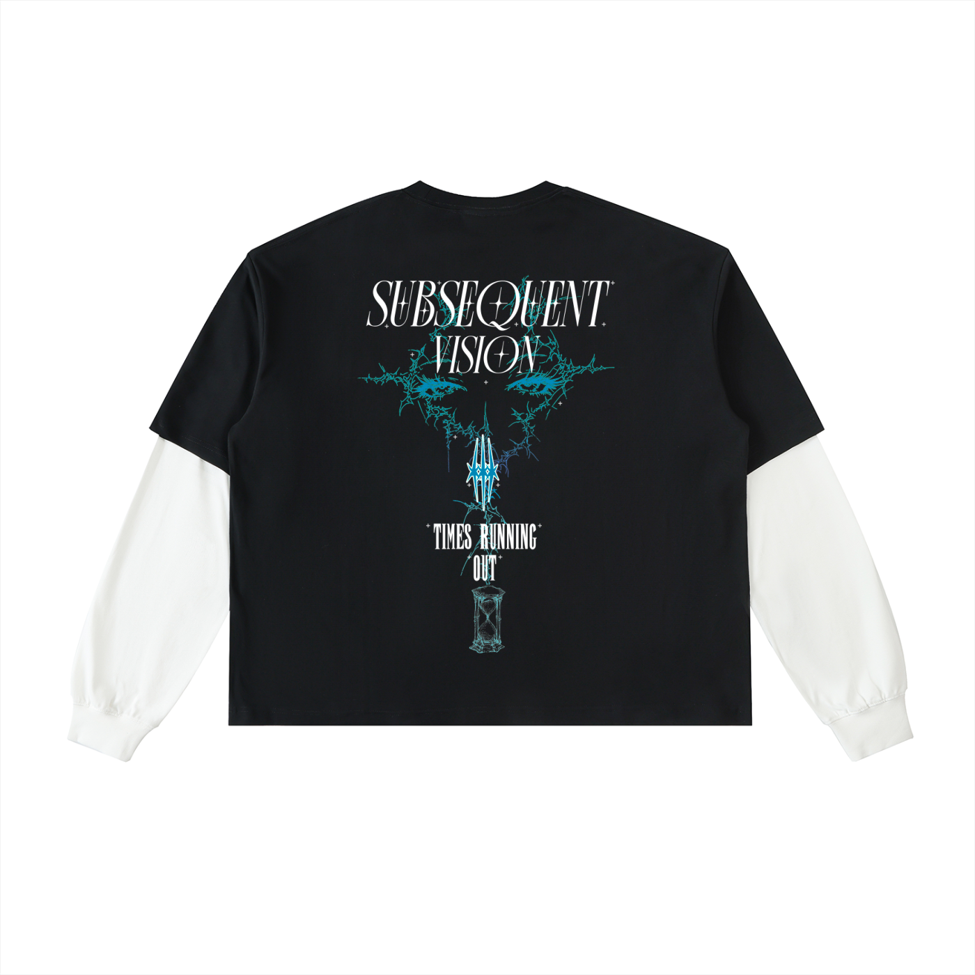 Layered Contrast Sleeve Cotton T-Shirt-mockups-2.png