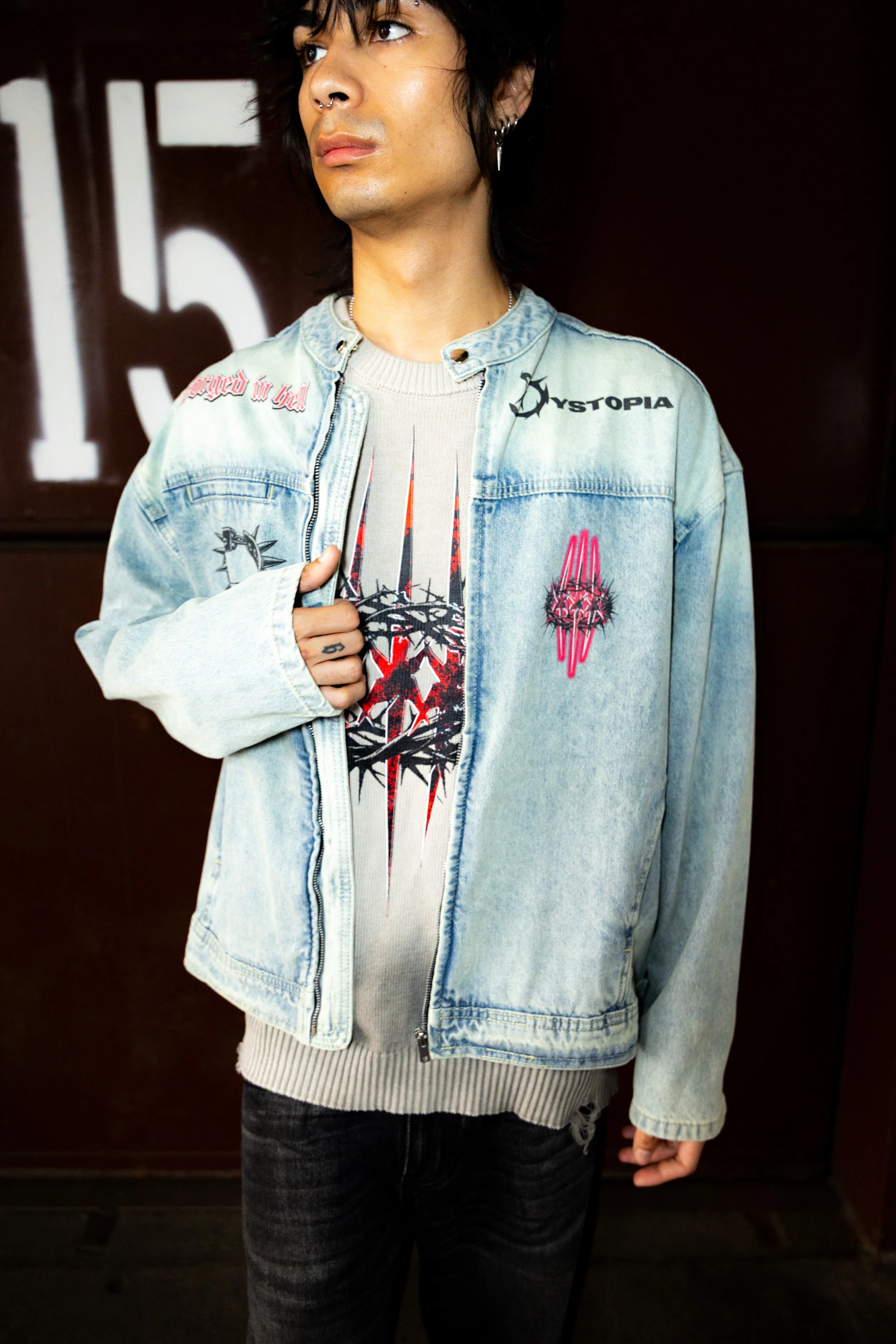 Godless Denim Biker Jacket