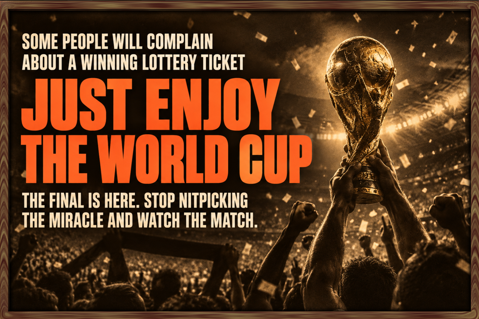 Please Just Freaking Enjoy The World Cup