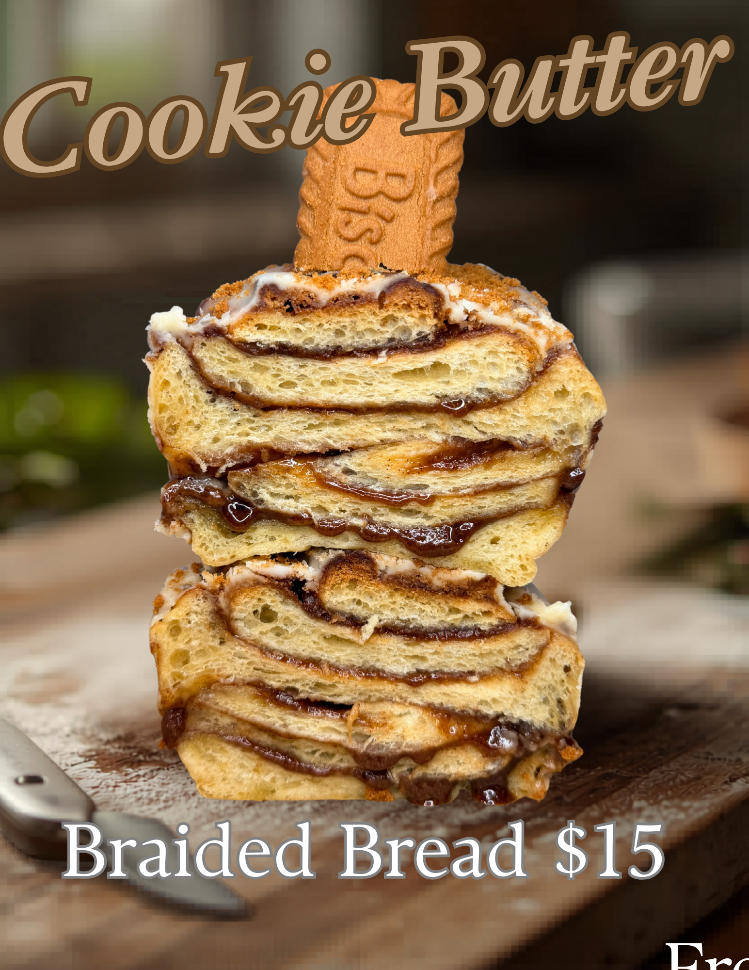 Cookie Butter Braided Bread