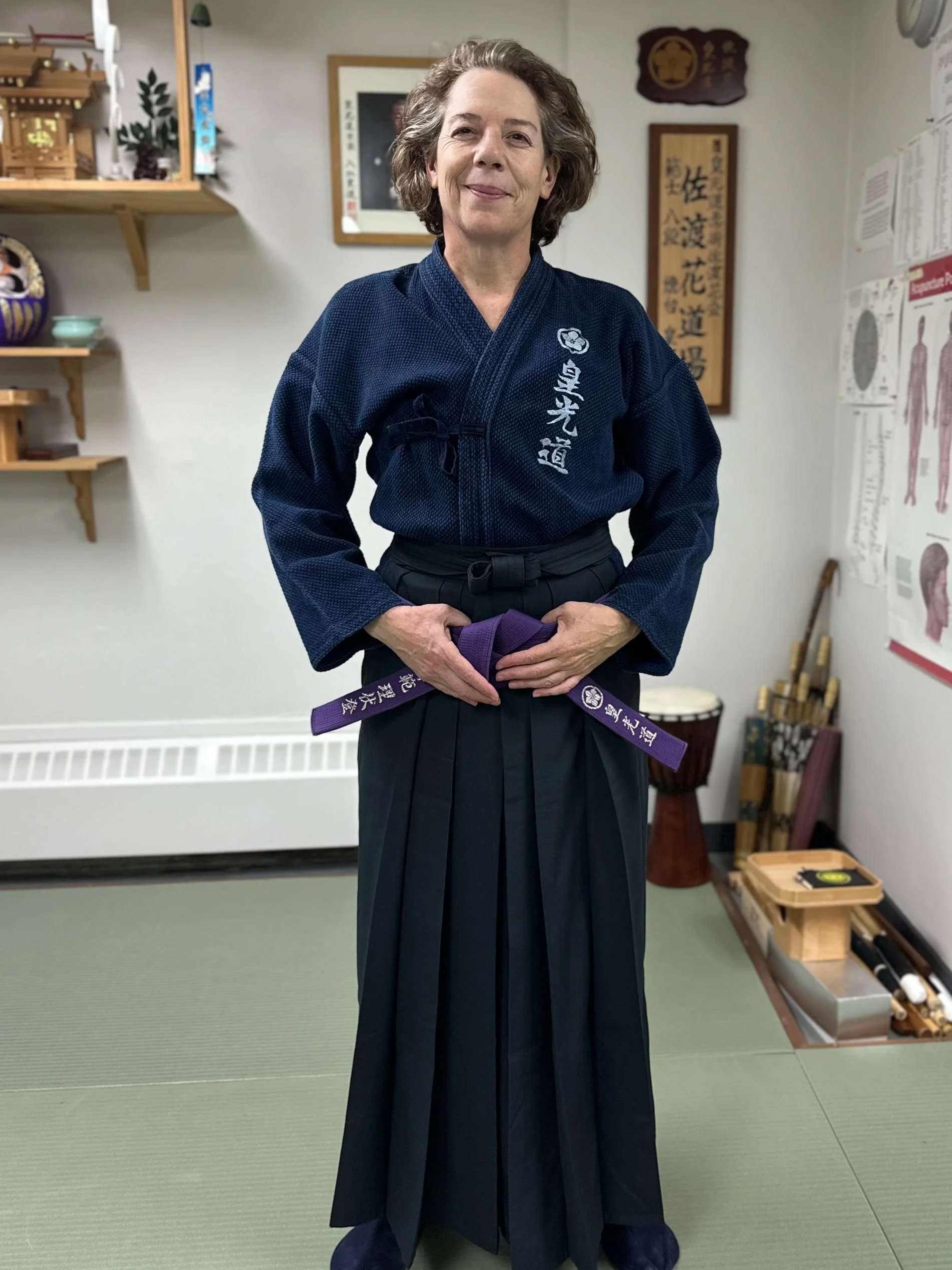 Andrea Lipsett Shihan in Sadohana Dojo