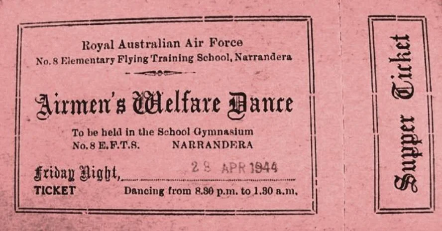 Ticket for Airmen's Welfare Dance