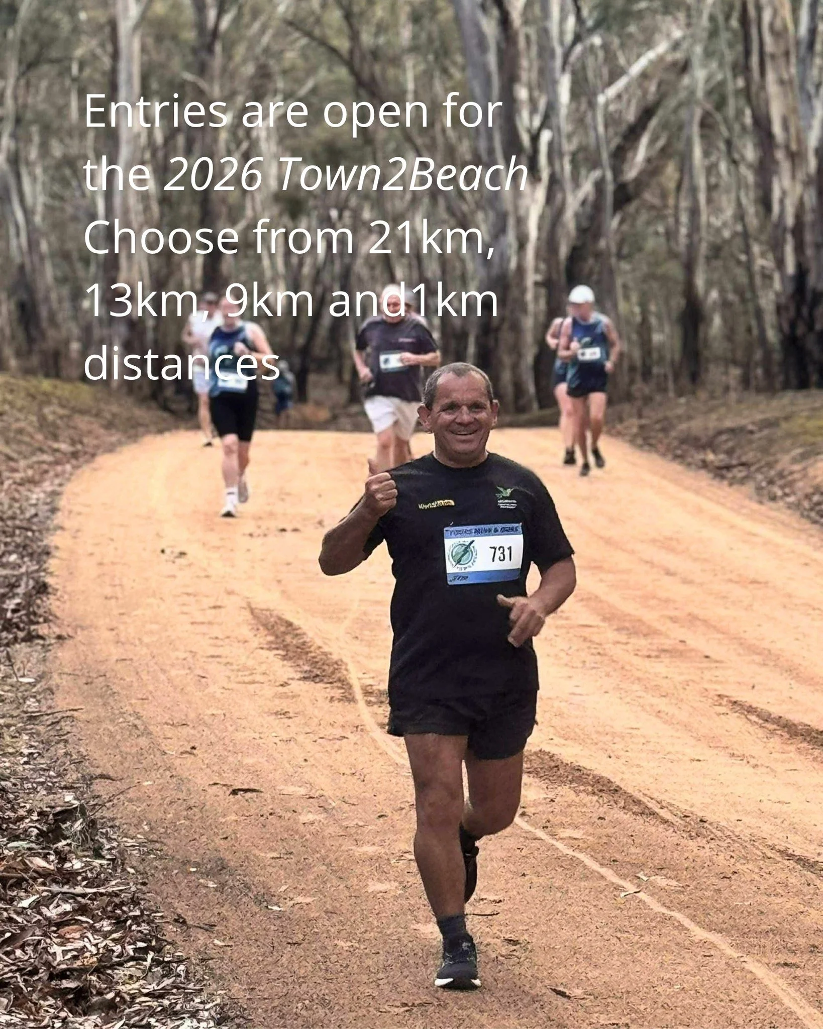 Entries are now open for the 2026 Town2Beach 🏃🌿

Returning on Saturday 19 September alongside Koala Festival 2026, Town2Beach invites you experience a spring weekend shaped by river landscapes, conservation and community. 

Choose from a half marat