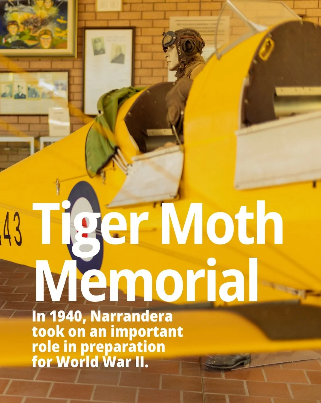 narrandera&rsquo;s aviation history 💛 visit the tiger moth memorial at the destination and discovery hub to see a yellow DH82 Tiger Moth up close. 

our website (link in bio) has more information on the tiger moth memorial, including an article cont