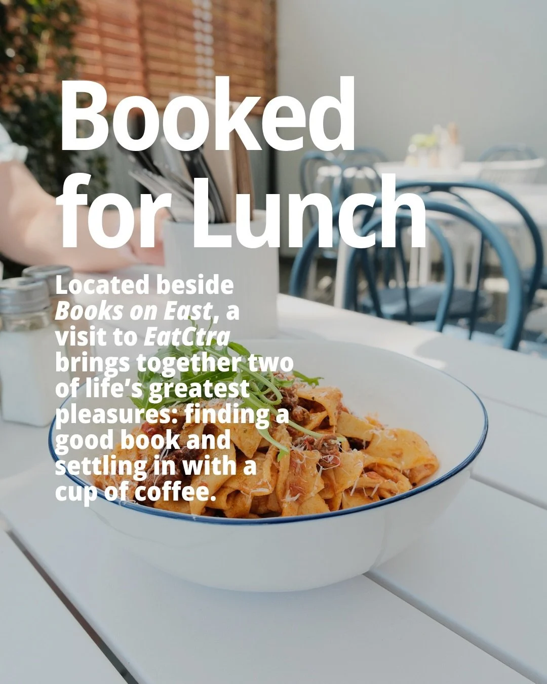 romanticising the little moments 🌹📖☕️ happiness might just be a little caf&eacute; with a bookstore next door. 

read the story &rarr; link in bio 

find your little moment at @eatctra_caffe beside @booksoneast, and don&rsquo;t forget to leave enou