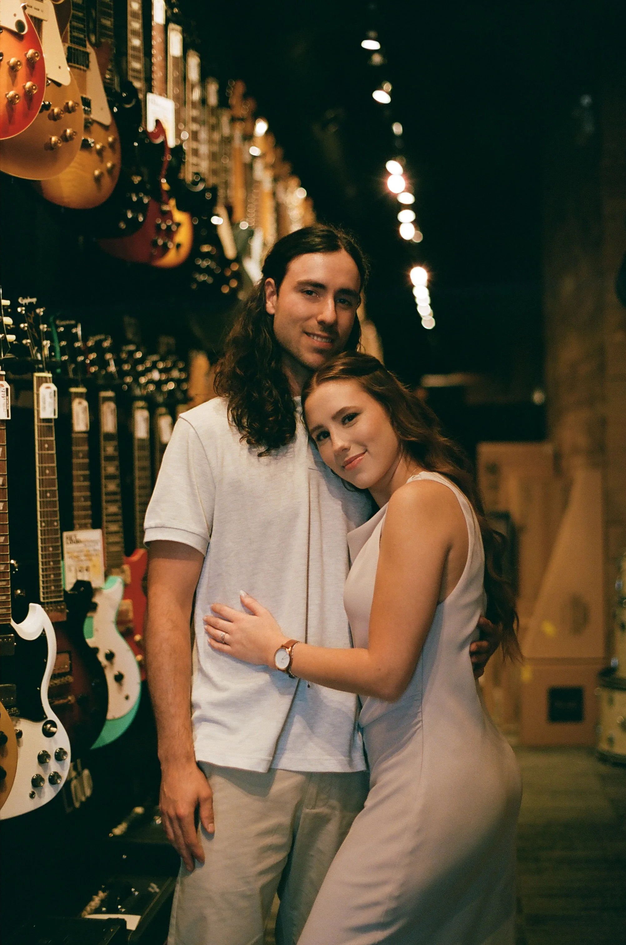 My first professional film shoot, Alanna & Spencer's Engagement - Shot on Kodak Portra 400 - indoors and outdoors, ambient lighting only