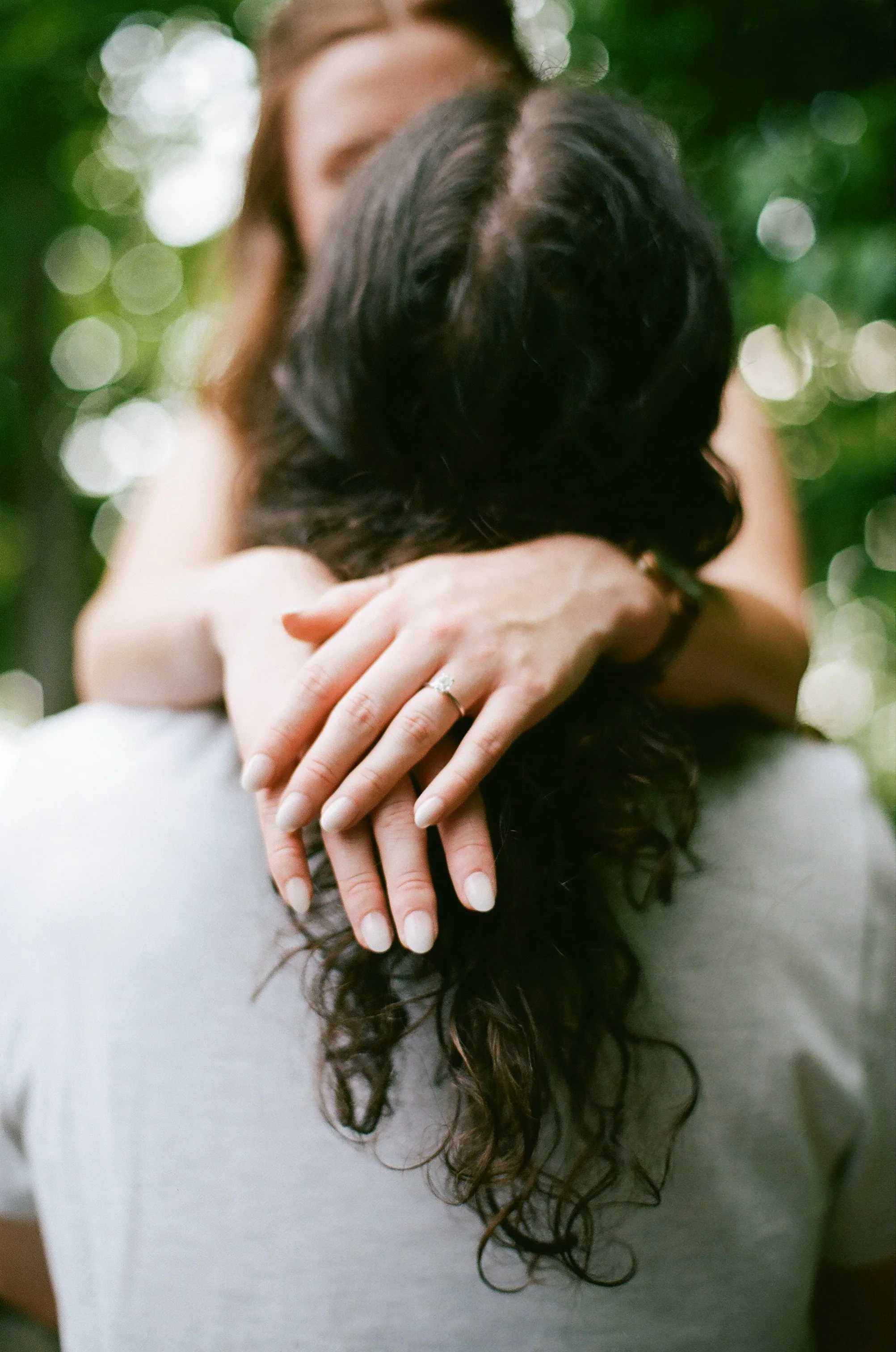 My first professional film shoot, Alanna & Spencer's Engagement - Shot on Kodak Portra 400 - indoors and outdoors, ambient lighting only