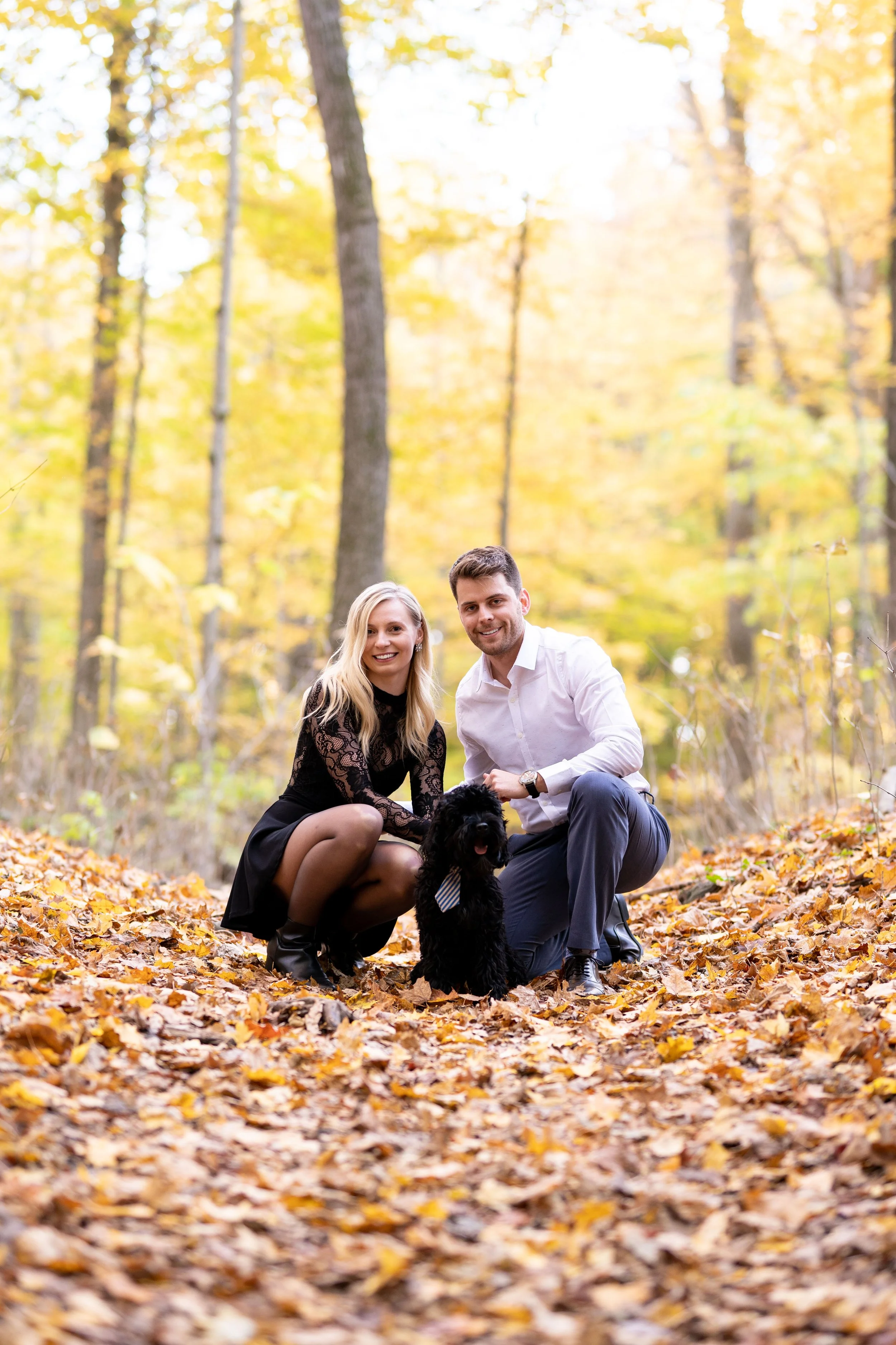 Dryden tract autumn engagement session with dog.jpg