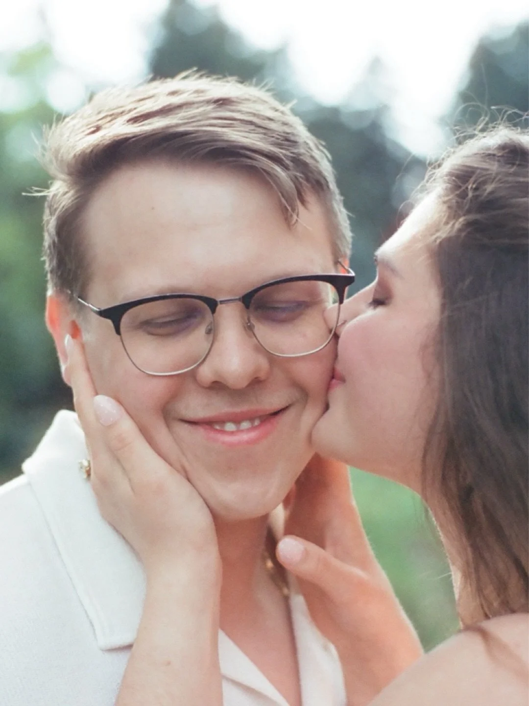 Some afternoons just glow. 🎞️

Humber Arboretum in full bloom, blossoms everywhere, and two people too busy laughing to remember to pose.

A little dancing. One dip. A kiss she stole before he was ready for it.

Counting down to the wedding. ❤️

#hu
