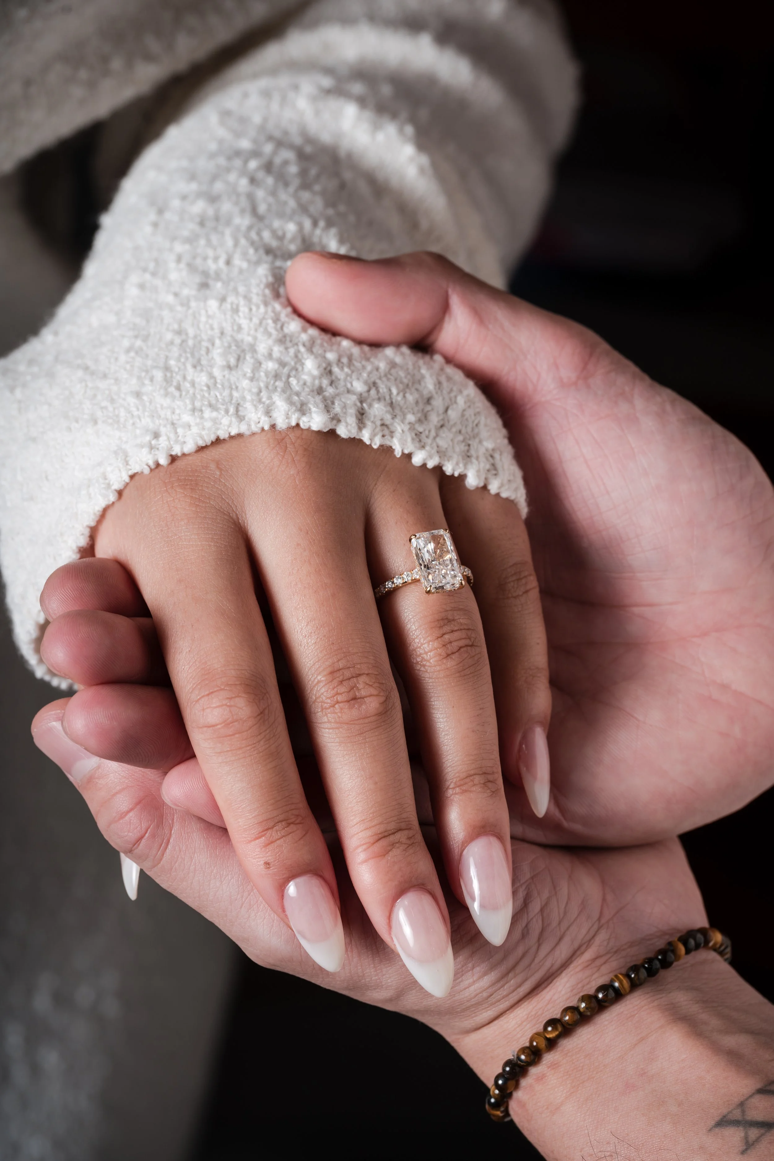 Engagement - High Speed Sync Off Camera Flash - Macro Ring Shot
