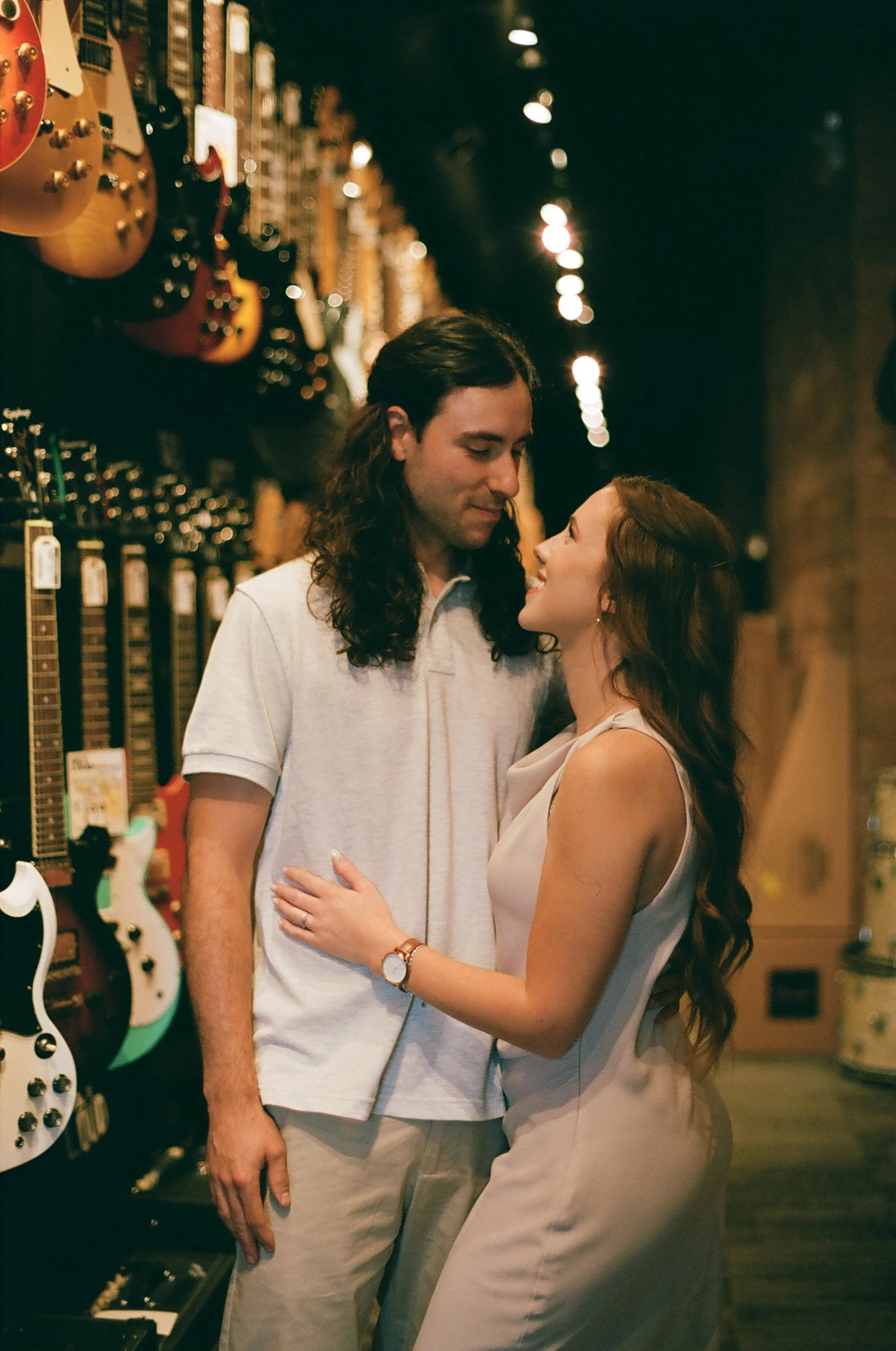 My first professional film shoot, Alanna & Spencer's Engagement - Shot on Kodak Portra 400 - indoors and outdoors, ambient lighting only