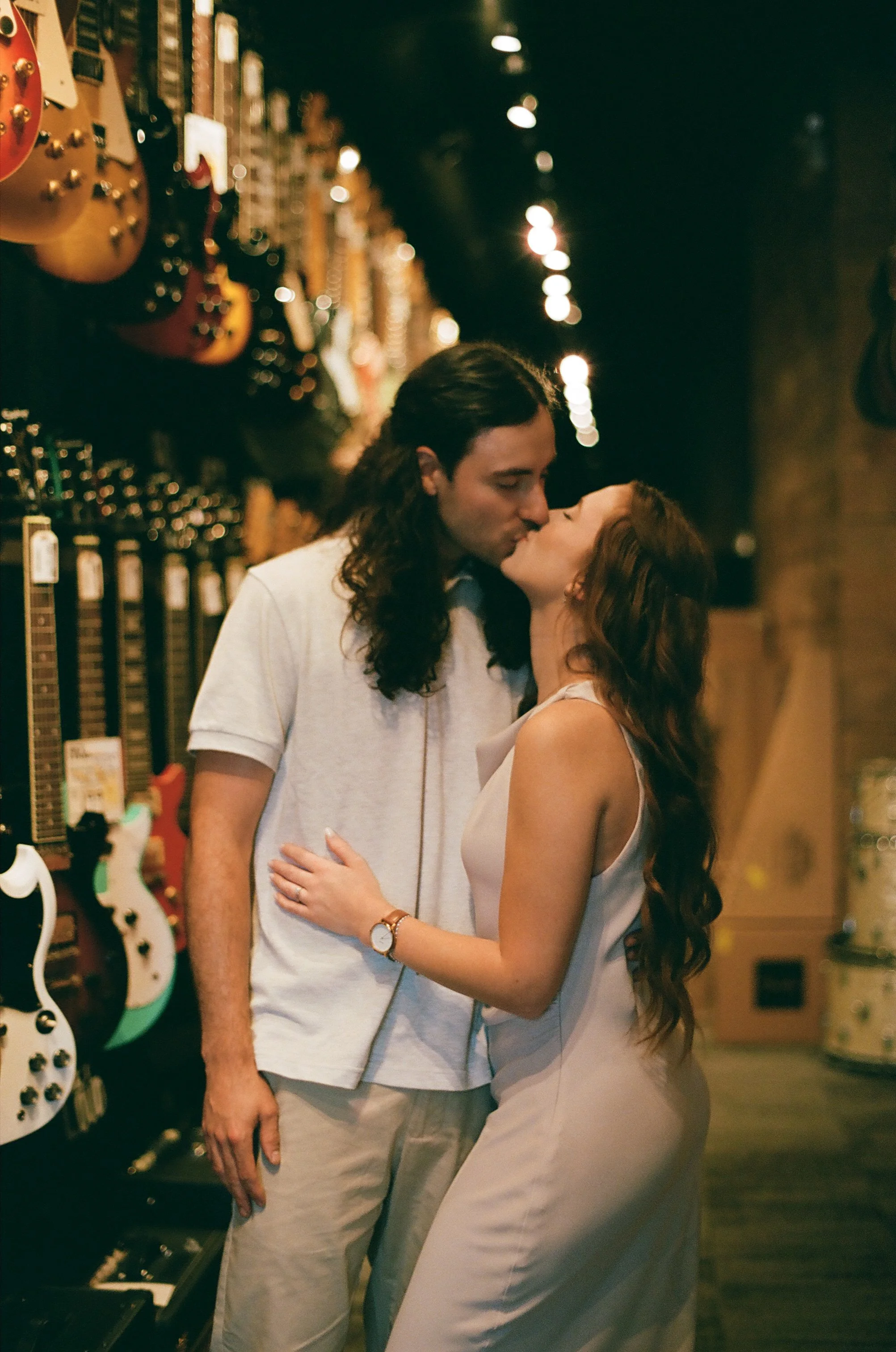My first professional film shoot, Alanna & Spencer's Engagement - Shot on Kodak Portra 400 - indoors and outdoors, ambient lighting only