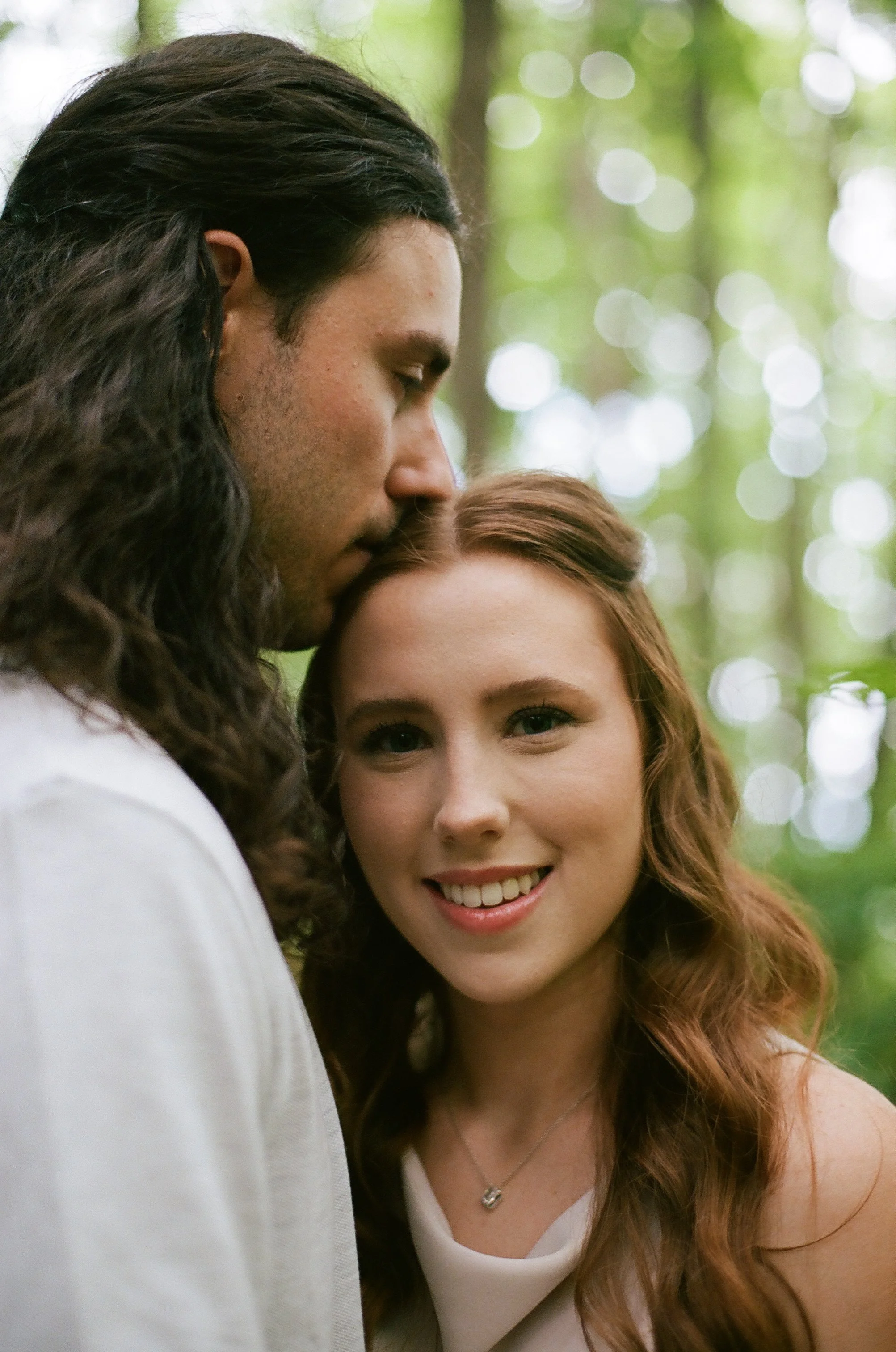 My first professional film shoot, Alanna & Spencer's Engagement - Shot on Kodak Portra 400 - indoors and outdoors, ambient lighting only
