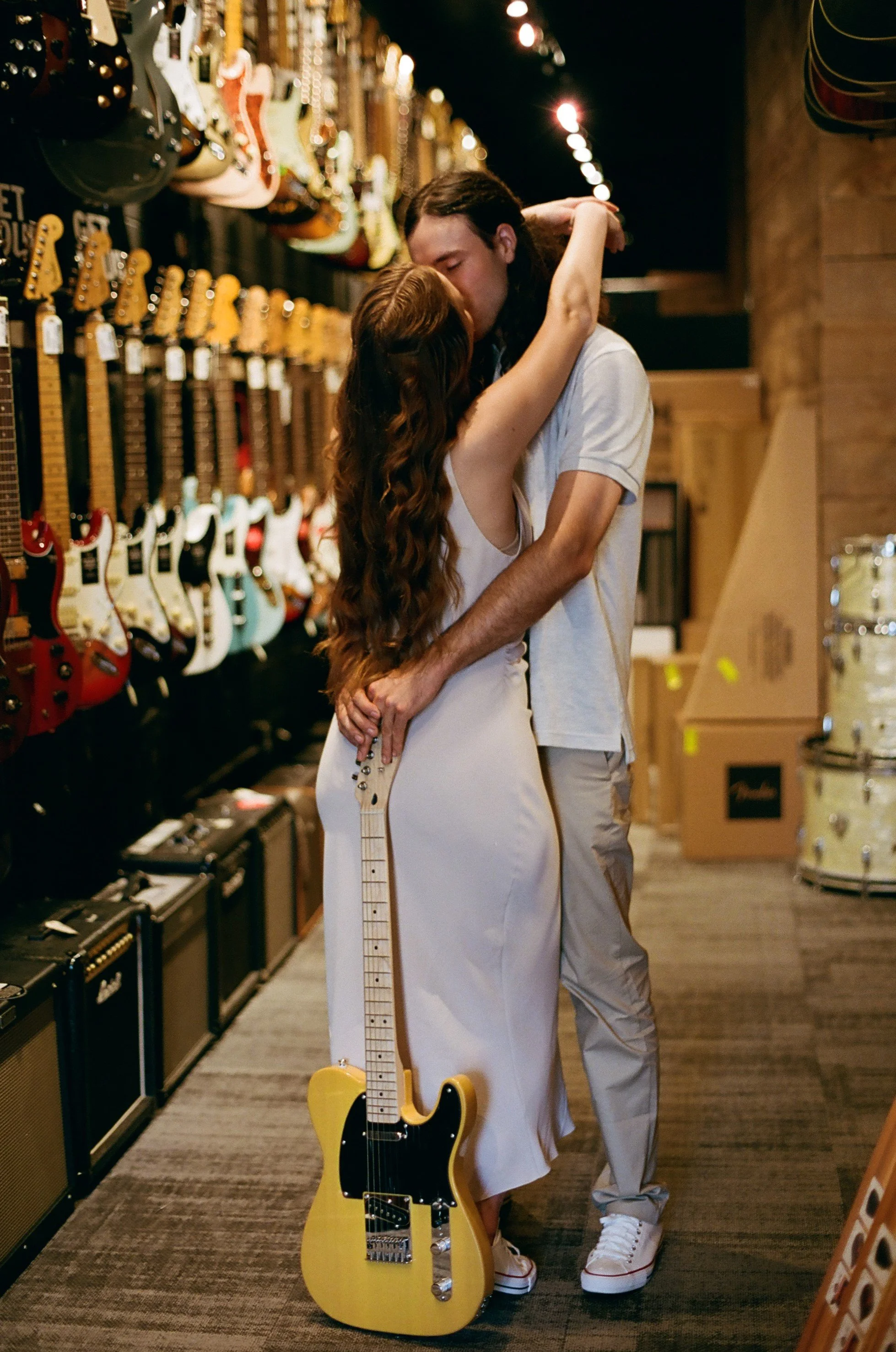 My first professional film shoot, Alanna & Spencer's Engagement - Shot on Kodak Portra 400 - indoors and outdoors, ambient lighting only