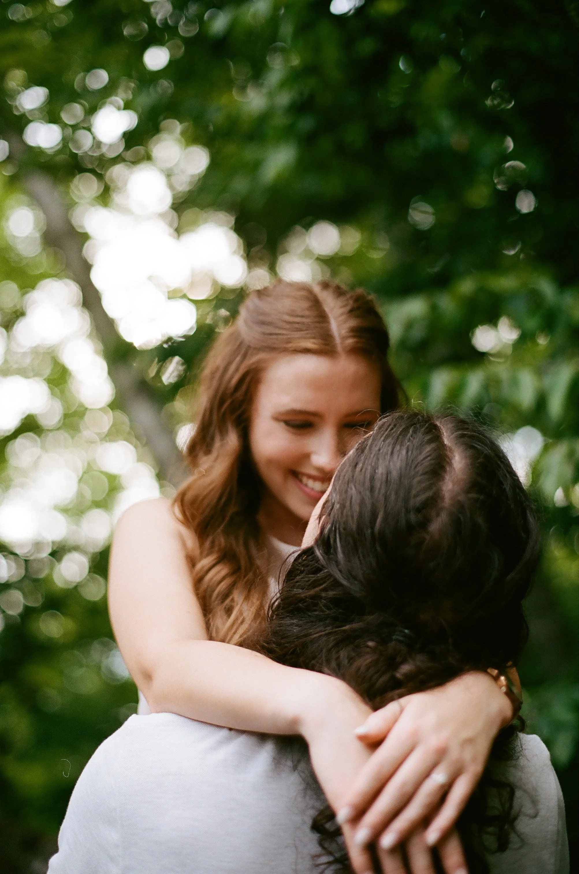 My first professional film shoot, Alanna & Spencer's Engagement - Shot on Kodak Portra 400 - indoors and outdoors, ambient lighting only