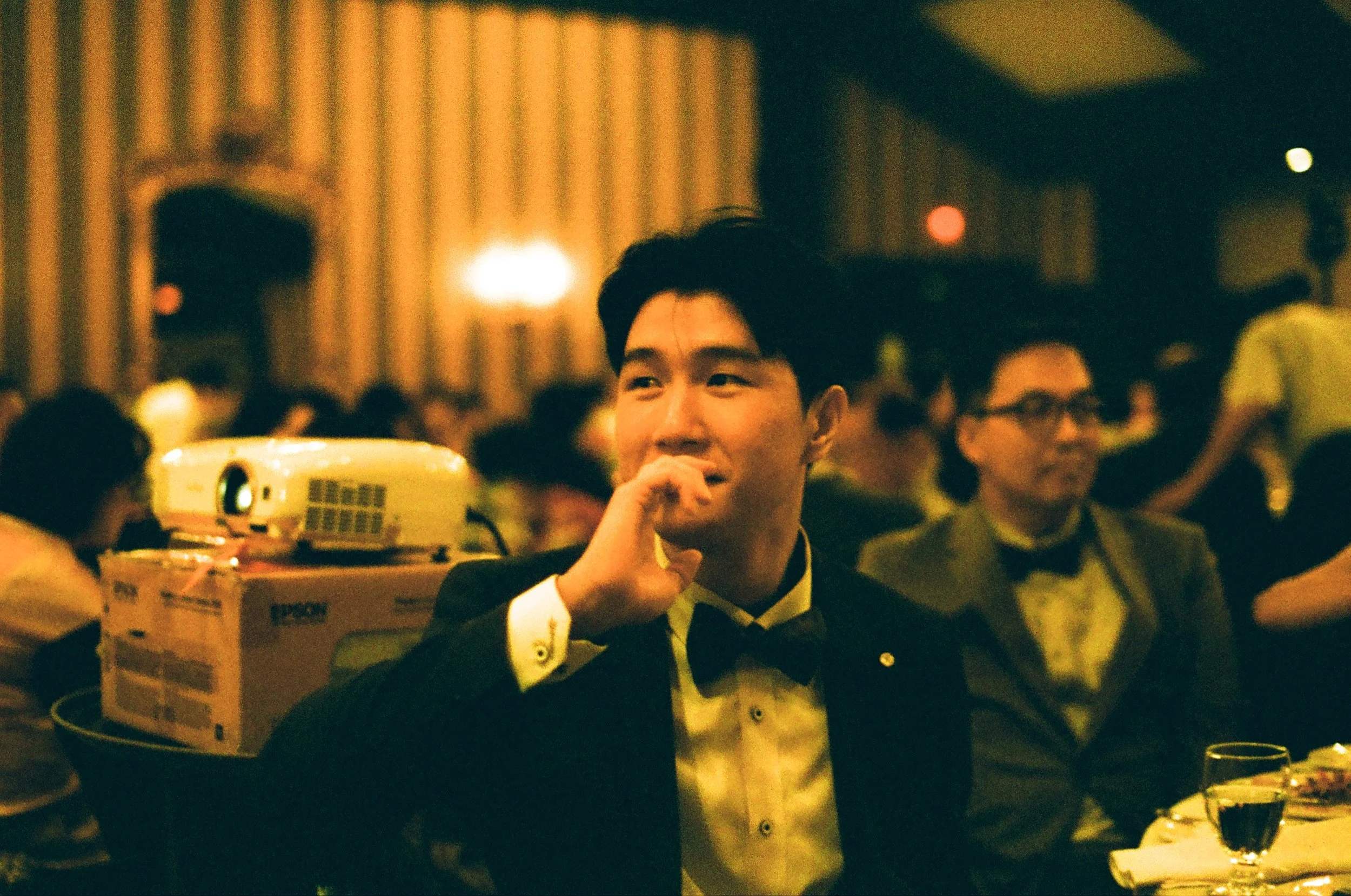 Chaerin & Dean's Wedding Reception - Shot with Harmon Phoenix 200 - indoors and outdoors, ambient lighting only

Golden Lo-fi colour cast with strong contrast