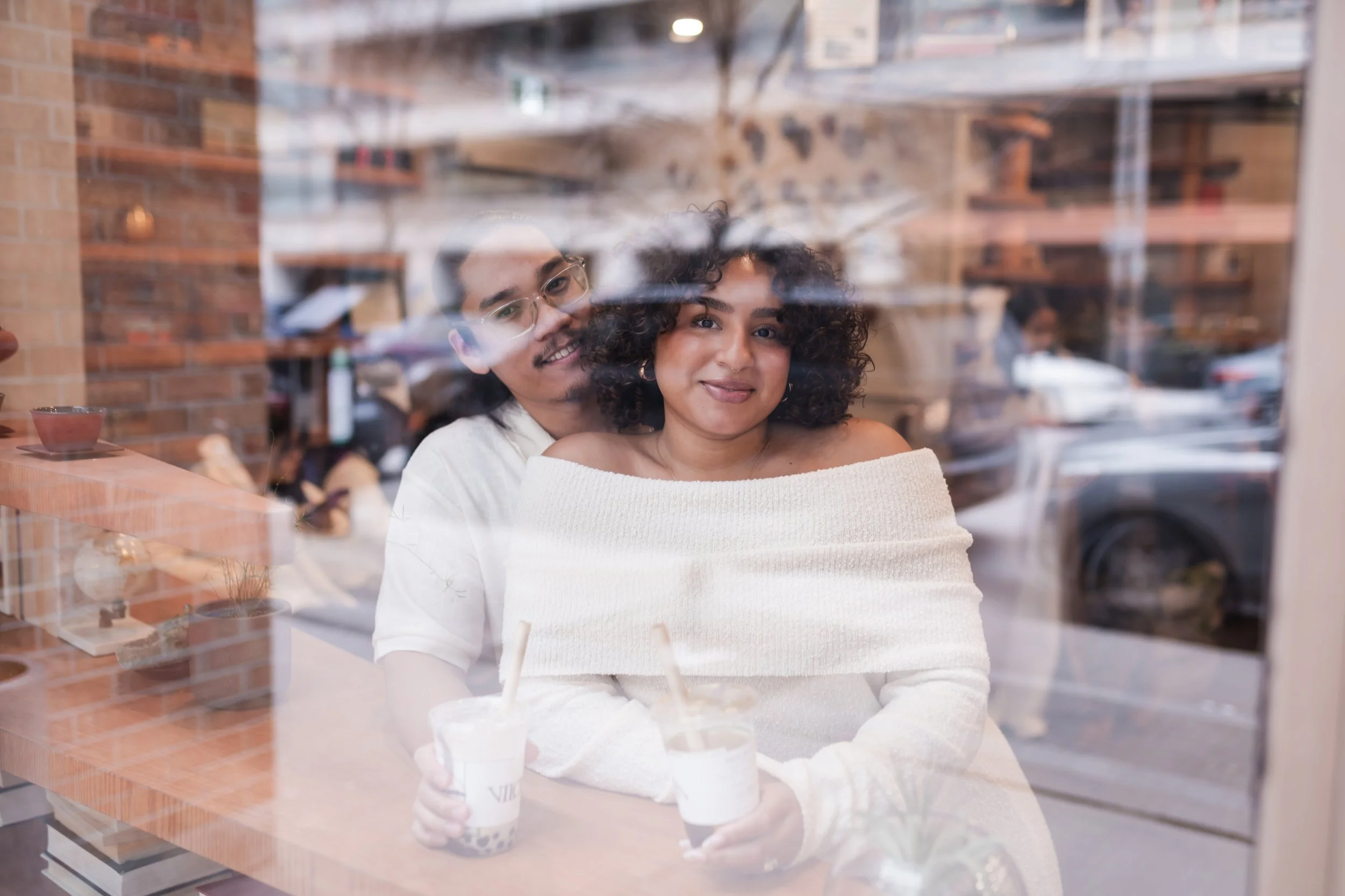 Engagement - Tea Shop Window