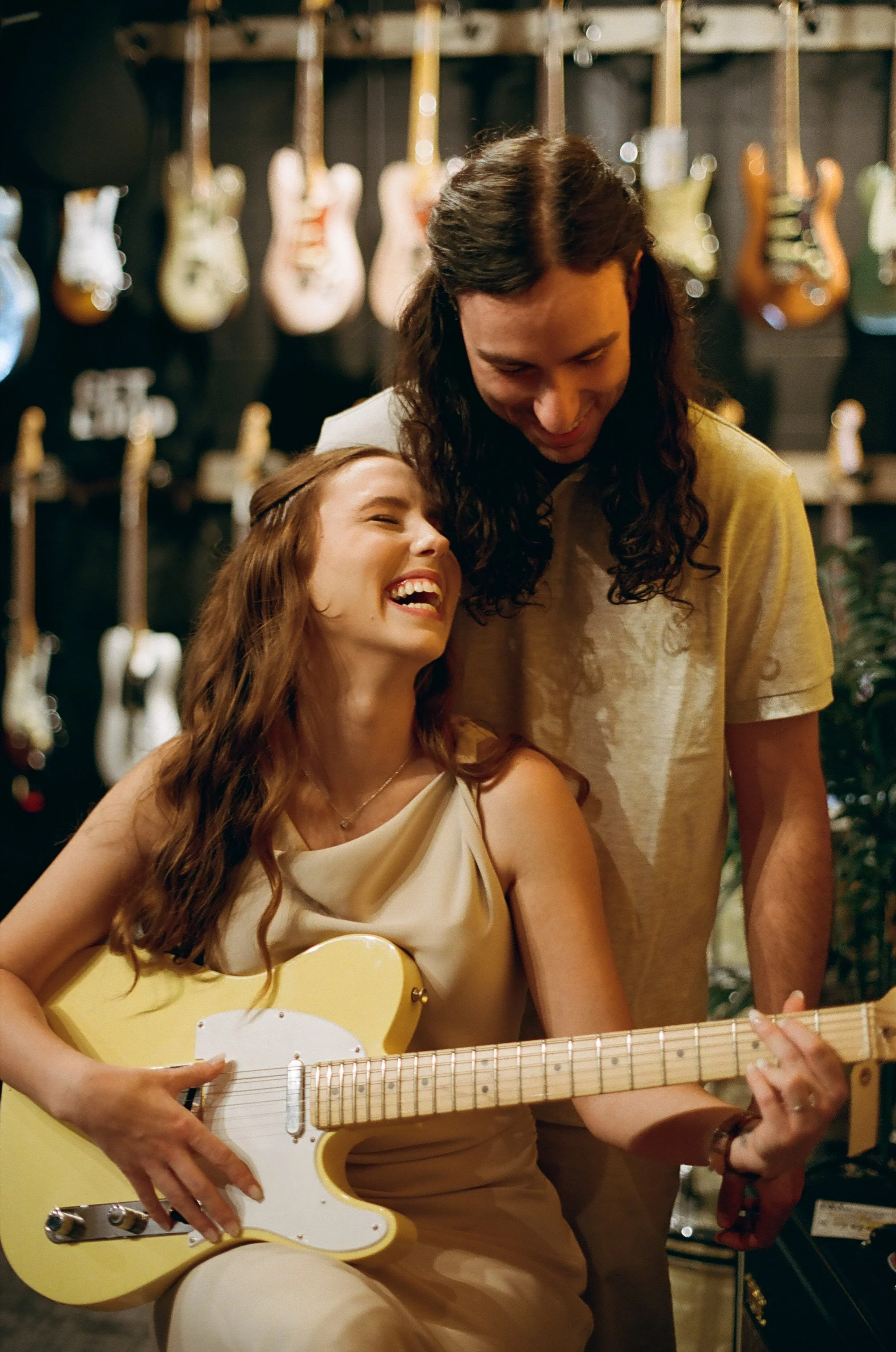 My first professional film shoot, Alanna & Spencer's Engagement - Shot on Kodak Portra 400 - indoors and outdoors, ambient lighting only