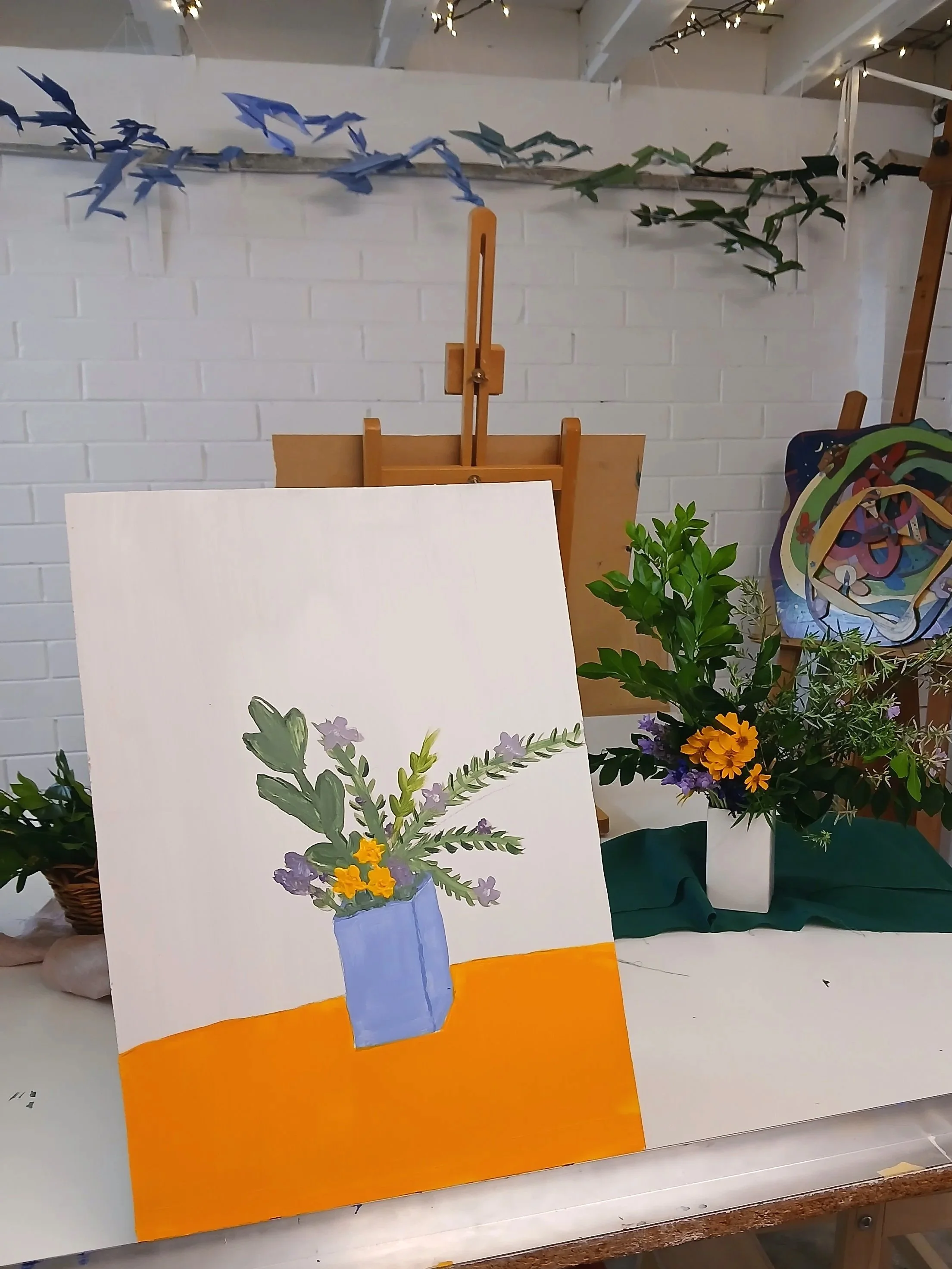 Work in progress - Still Life - Acrylic on Board