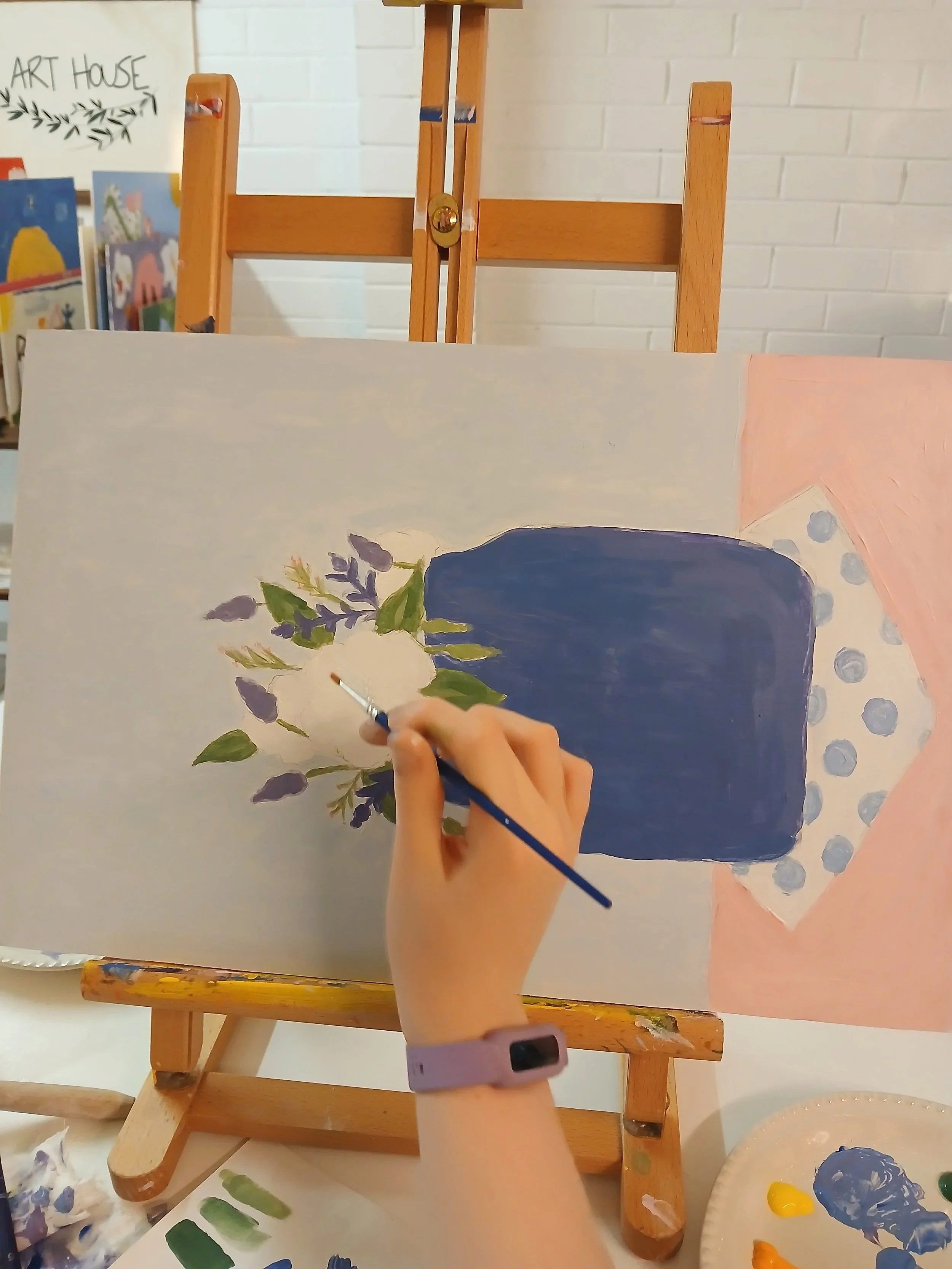 Work in progress - Still Life - Acrylic on Board