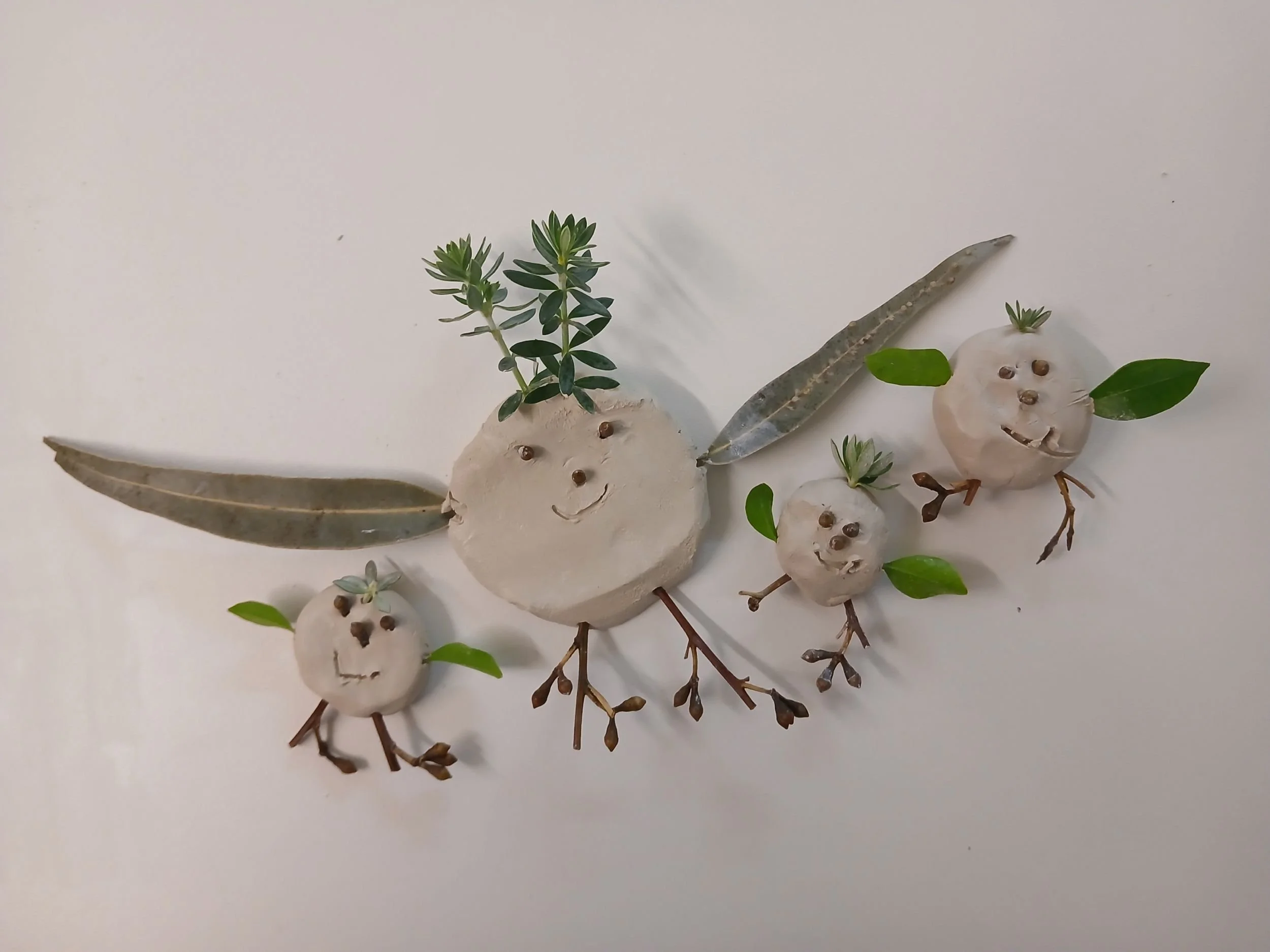 Clay and elements from nature