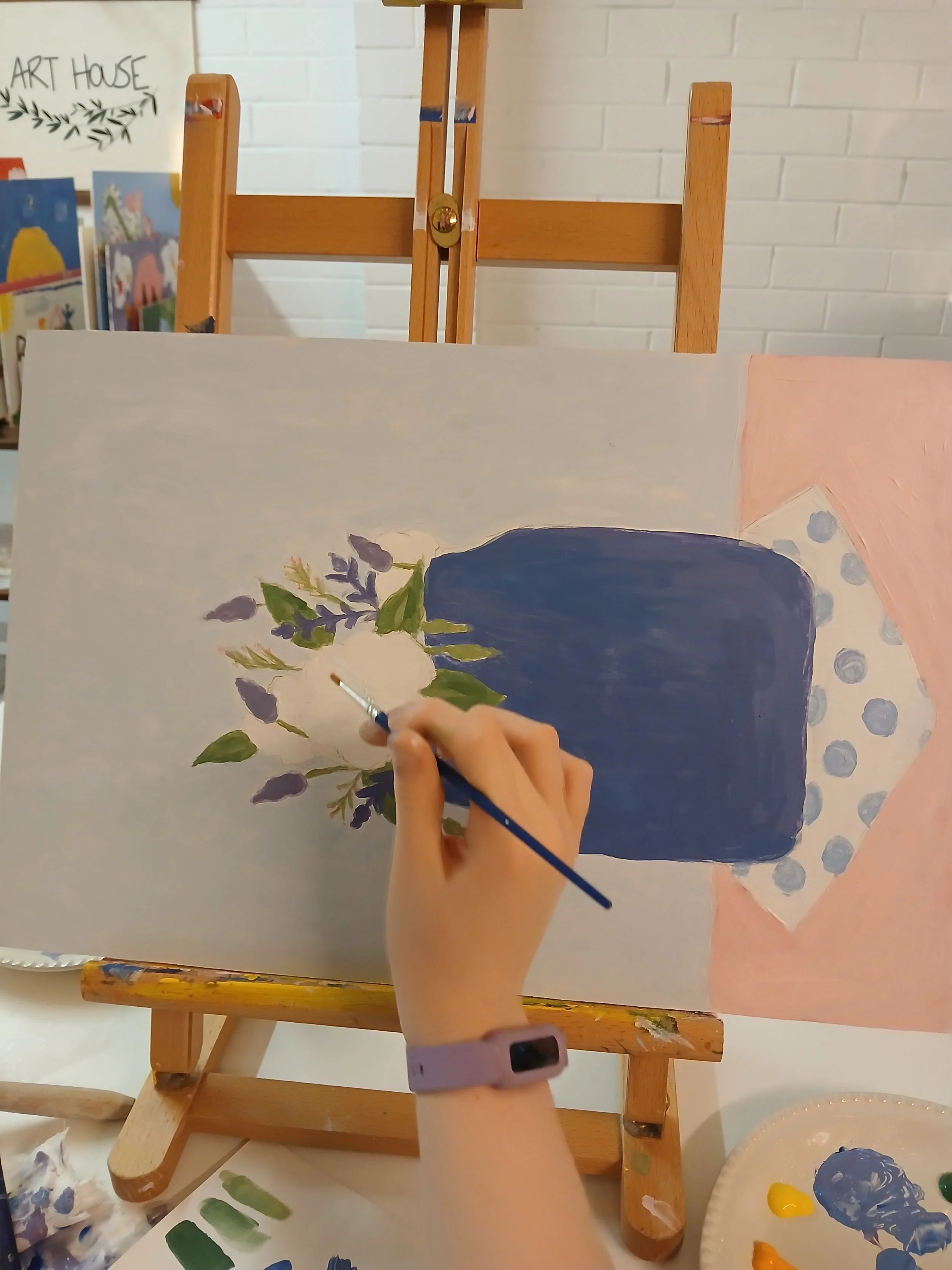 Work in progress - Still Life - Acrylic on Board