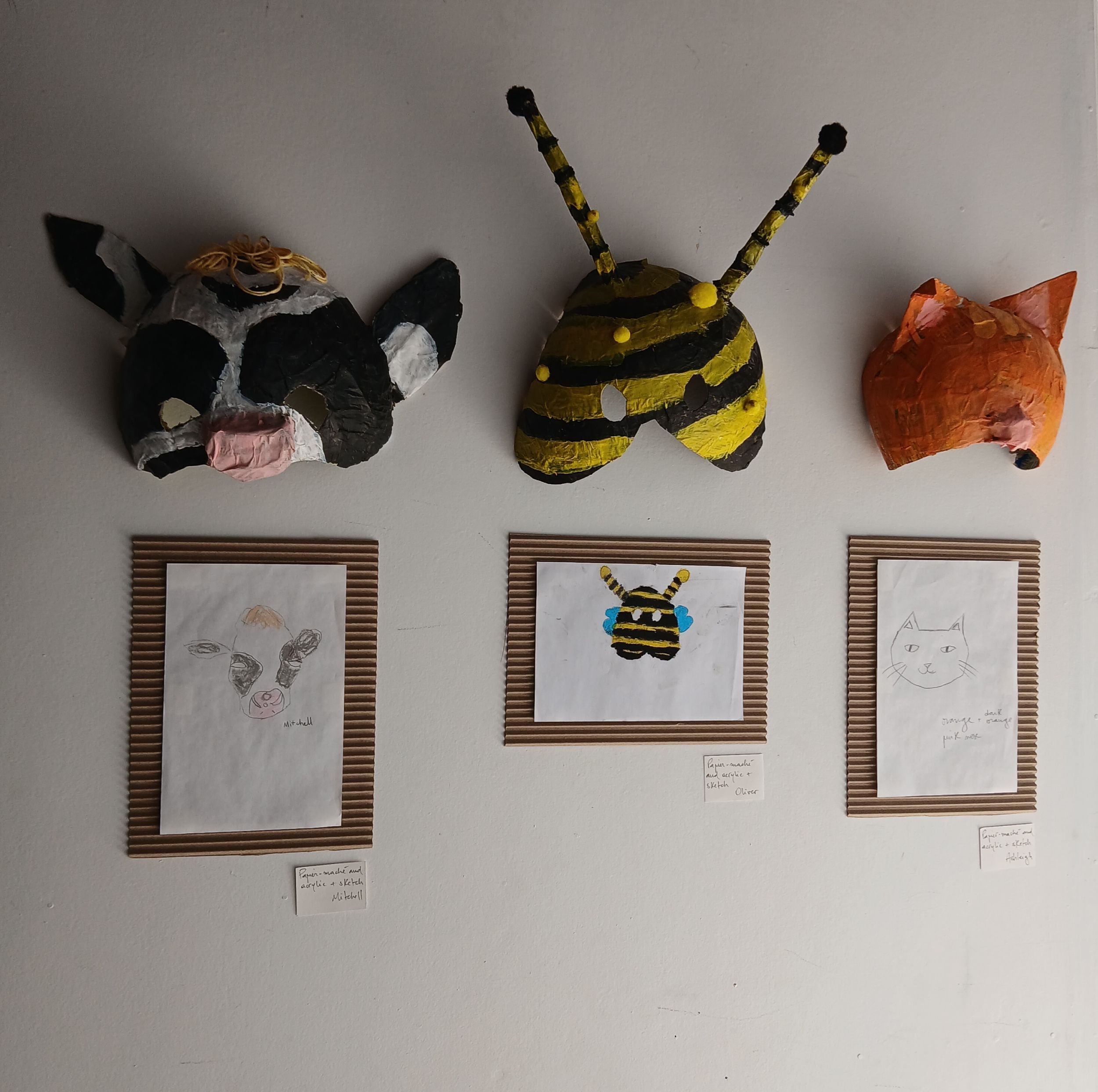 Masks made of papier mache