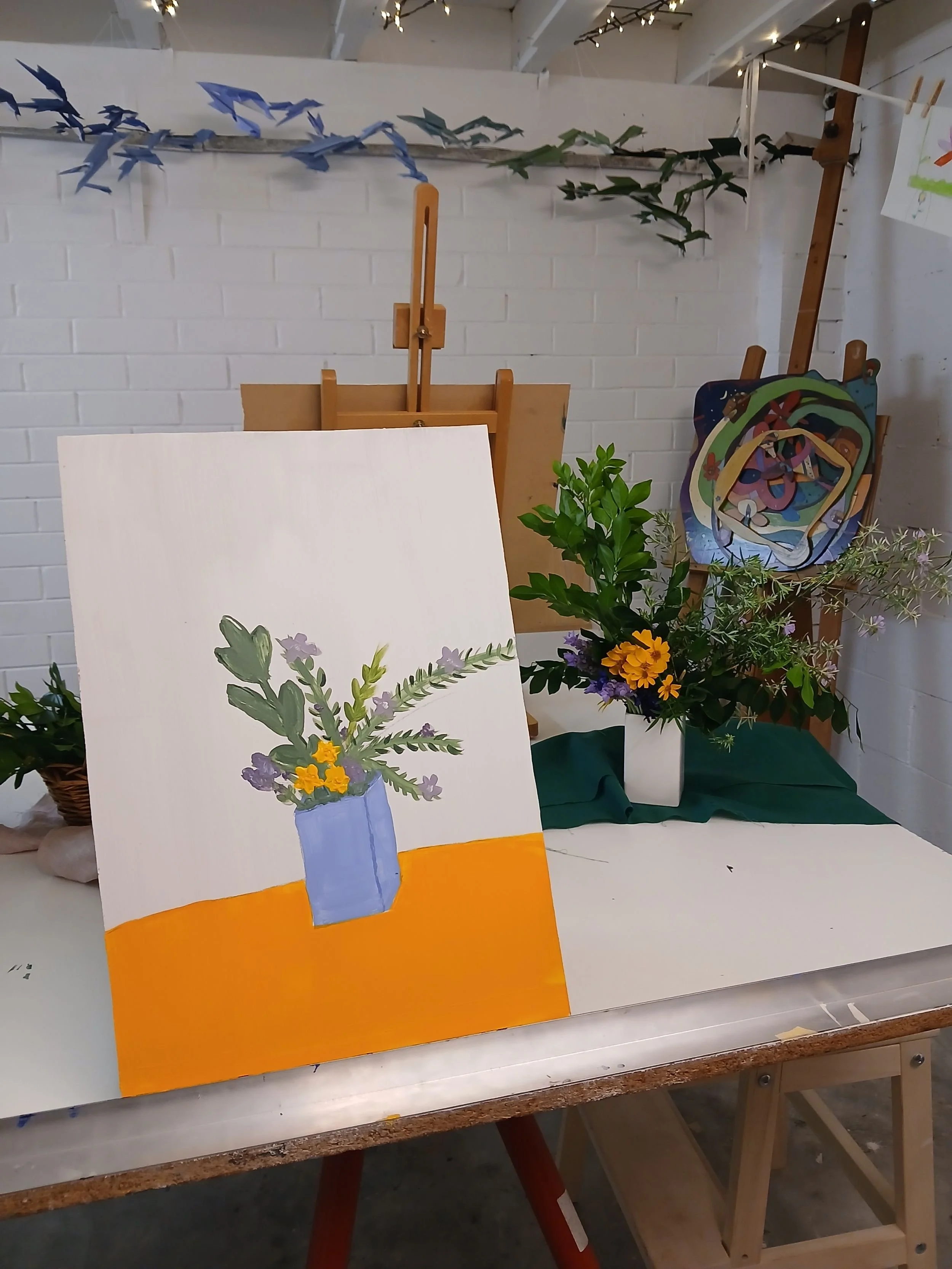 Work in progress - Still Life - Acrylic on Board