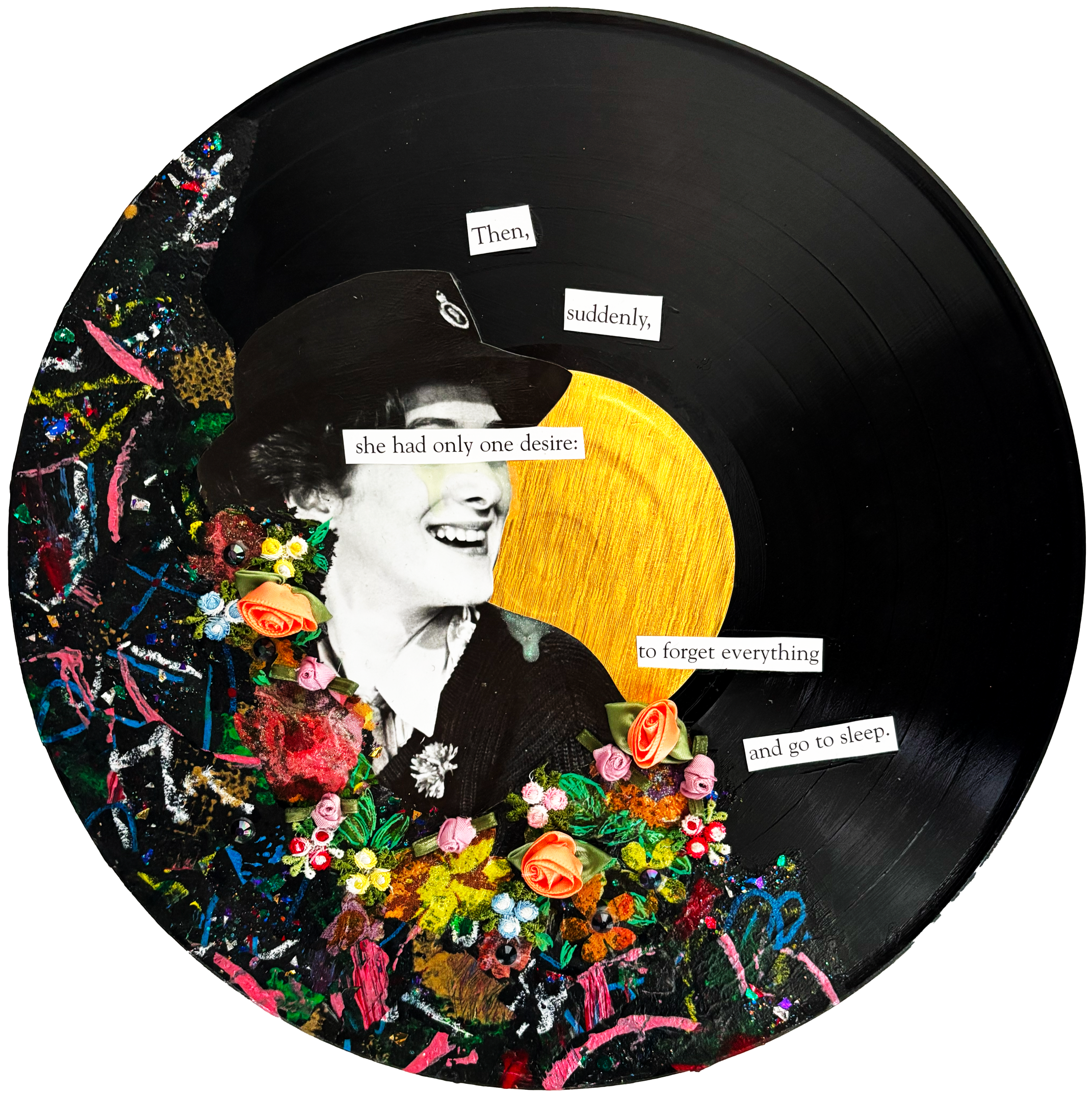 'Everything is Nonsense' (mixed-media on vinyl) | 2025