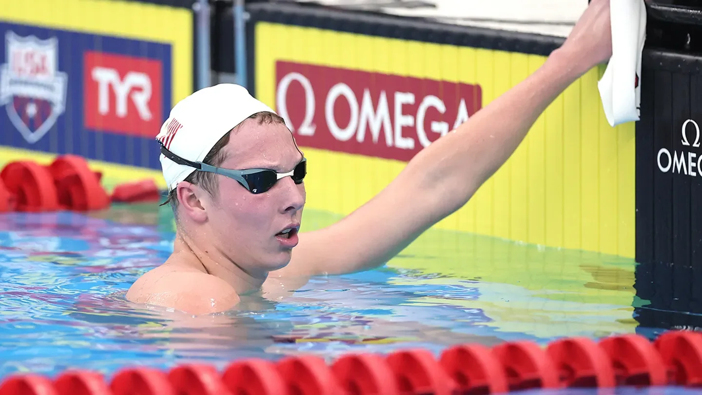 16-year-old swimmer breaks Michael Phelps' record at 2025 US Swimming Championships