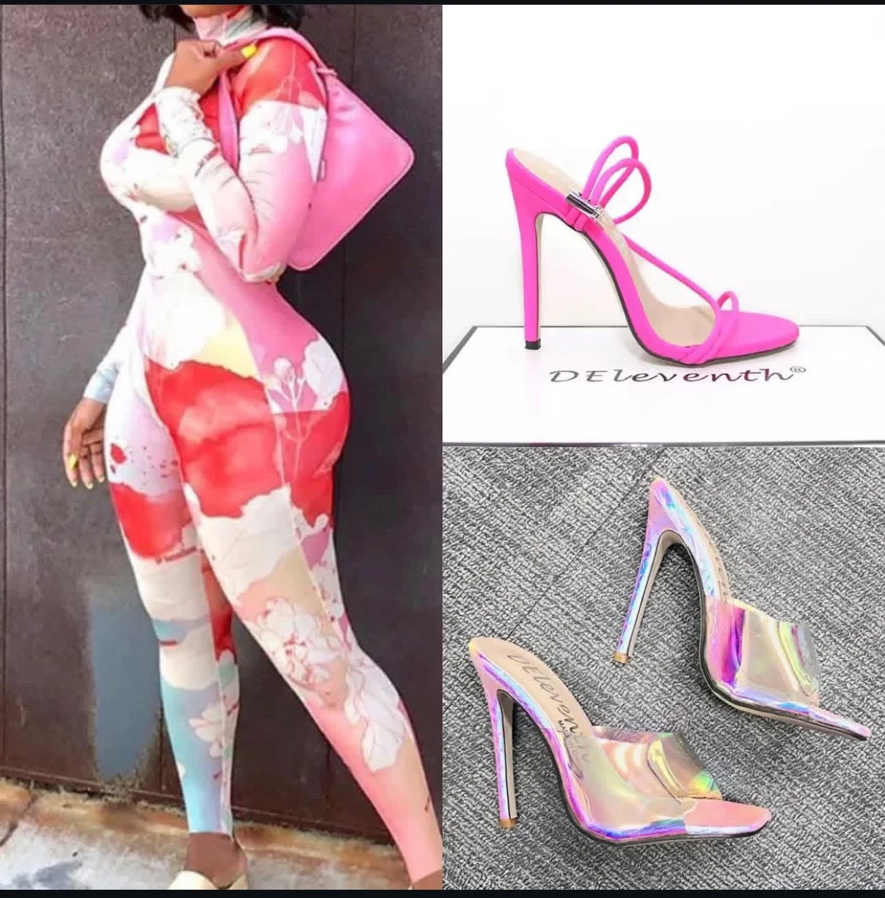 Smoke Show Bodysuit – Painted Cloud Print, Full-Body Fit