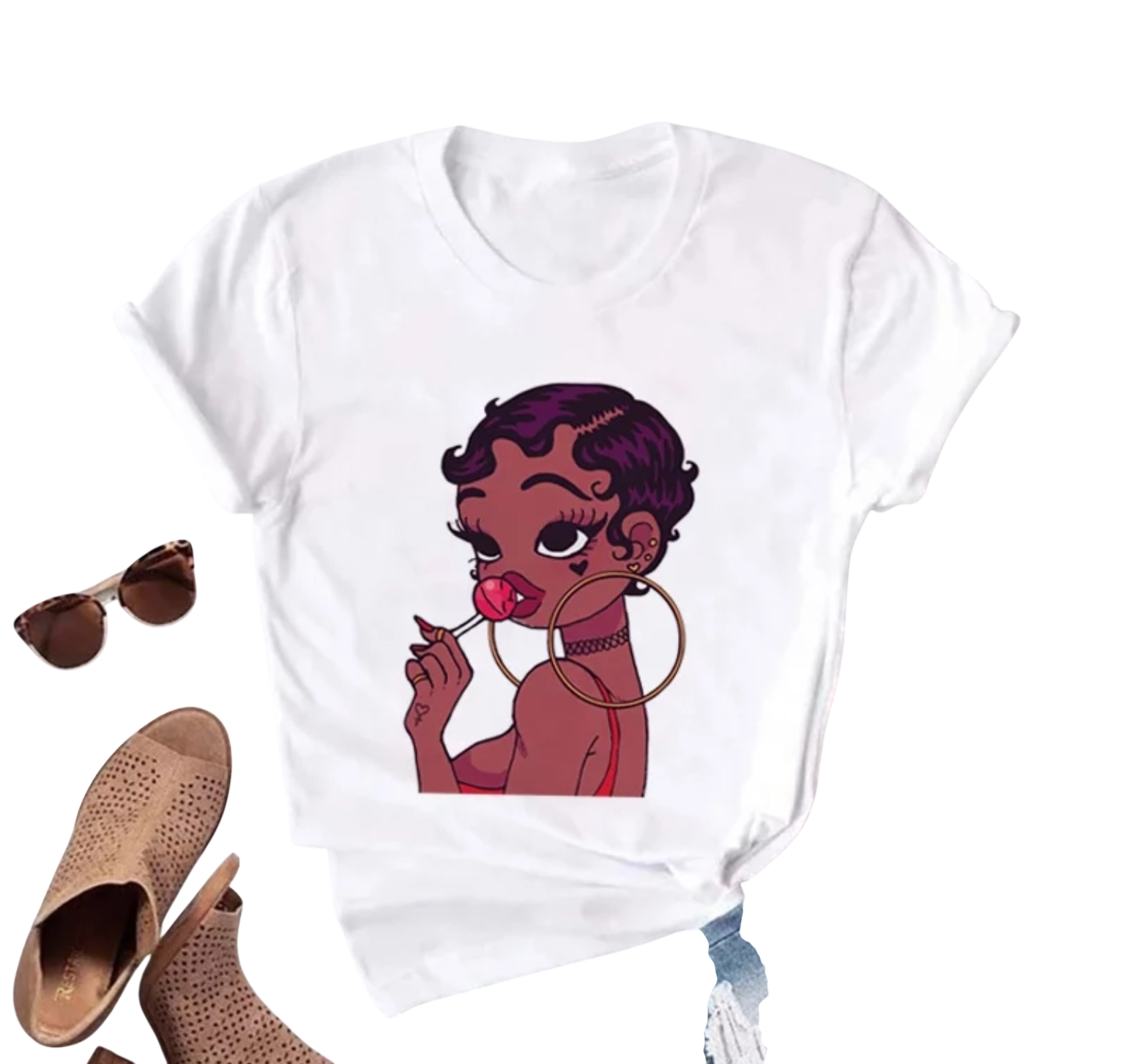 Brown Girl Betty Tee — Inspired by Betty Boop